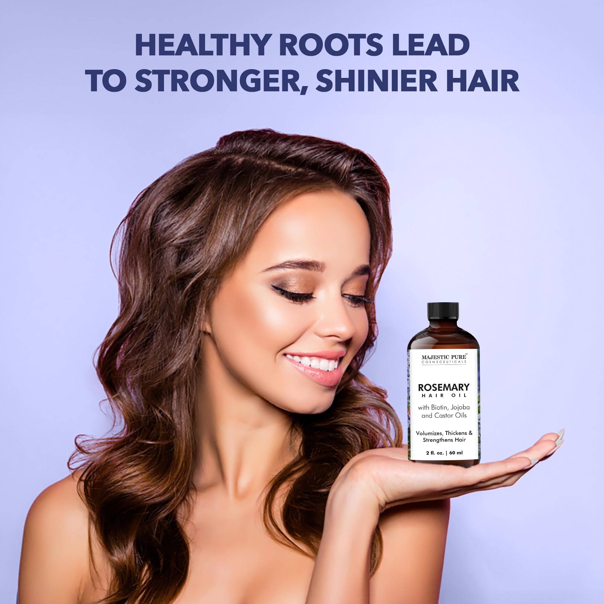 Foto 3 | Aceite Capilar Majestic Pure Rosemary Con Biotina Para El Crecimiento Del Cabello, 60 Ml - Venta Internacional.