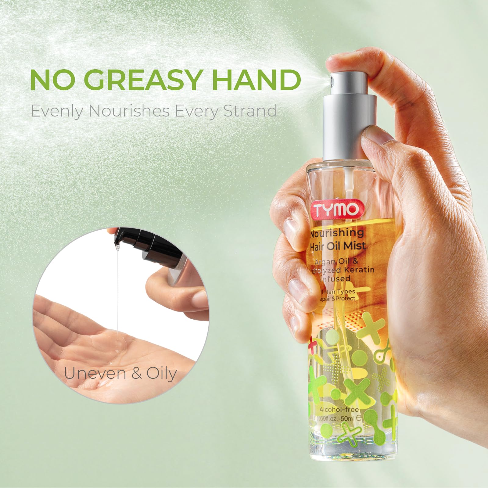 Foto 4 pulgar | Aceite Para El Cabello Tymo, Hidratante, Vegano Y Natural, Mezcla 6 De Argán - Venta Internacional.