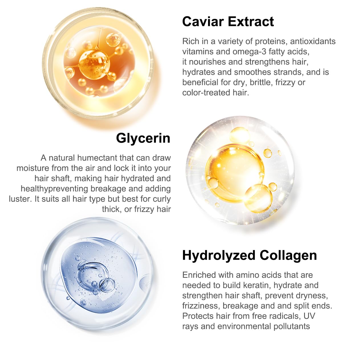 Foto 5 pulgar | Mascarilla Capilar Tgideas Collagen Con Extracto De Caviar Para Cabello Seco - Venta Internacional.