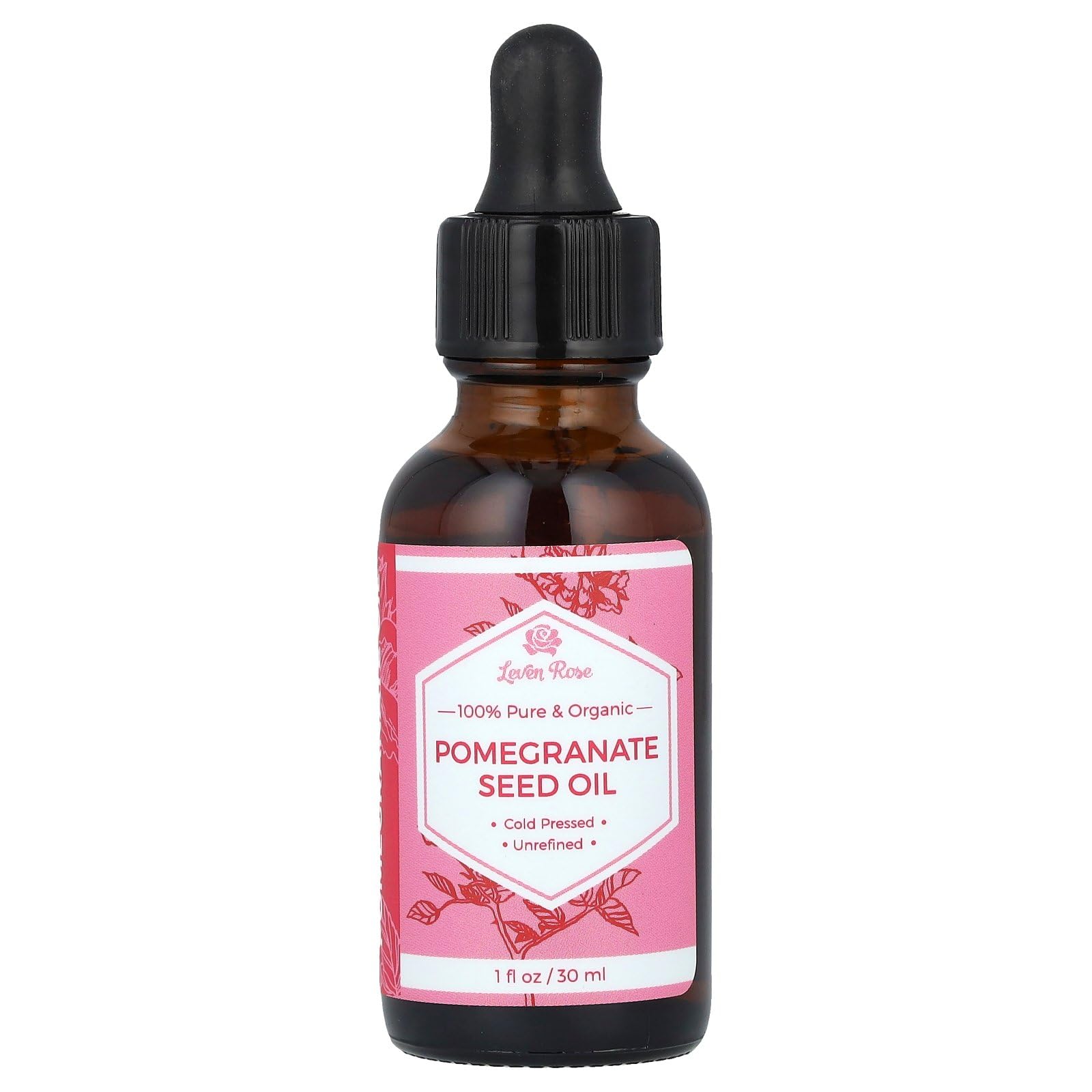 Aceite De Semillas De Granada Leven Rose, 30 Ml, 100% Puro Y Orgánico - Venta Internacional.