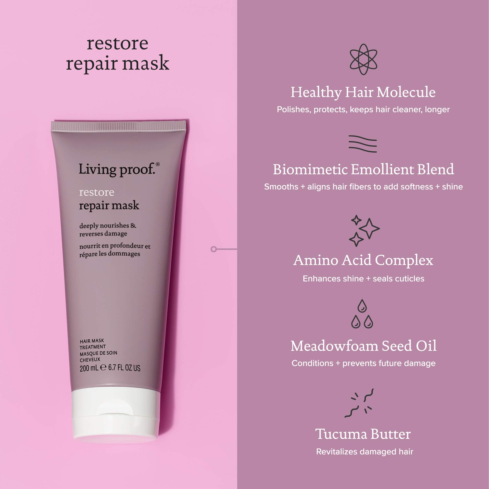 Foto 5 pulgar | Mascarilla Capilar Living Proof Restore Repair 200 Ml - Venta Internacional.