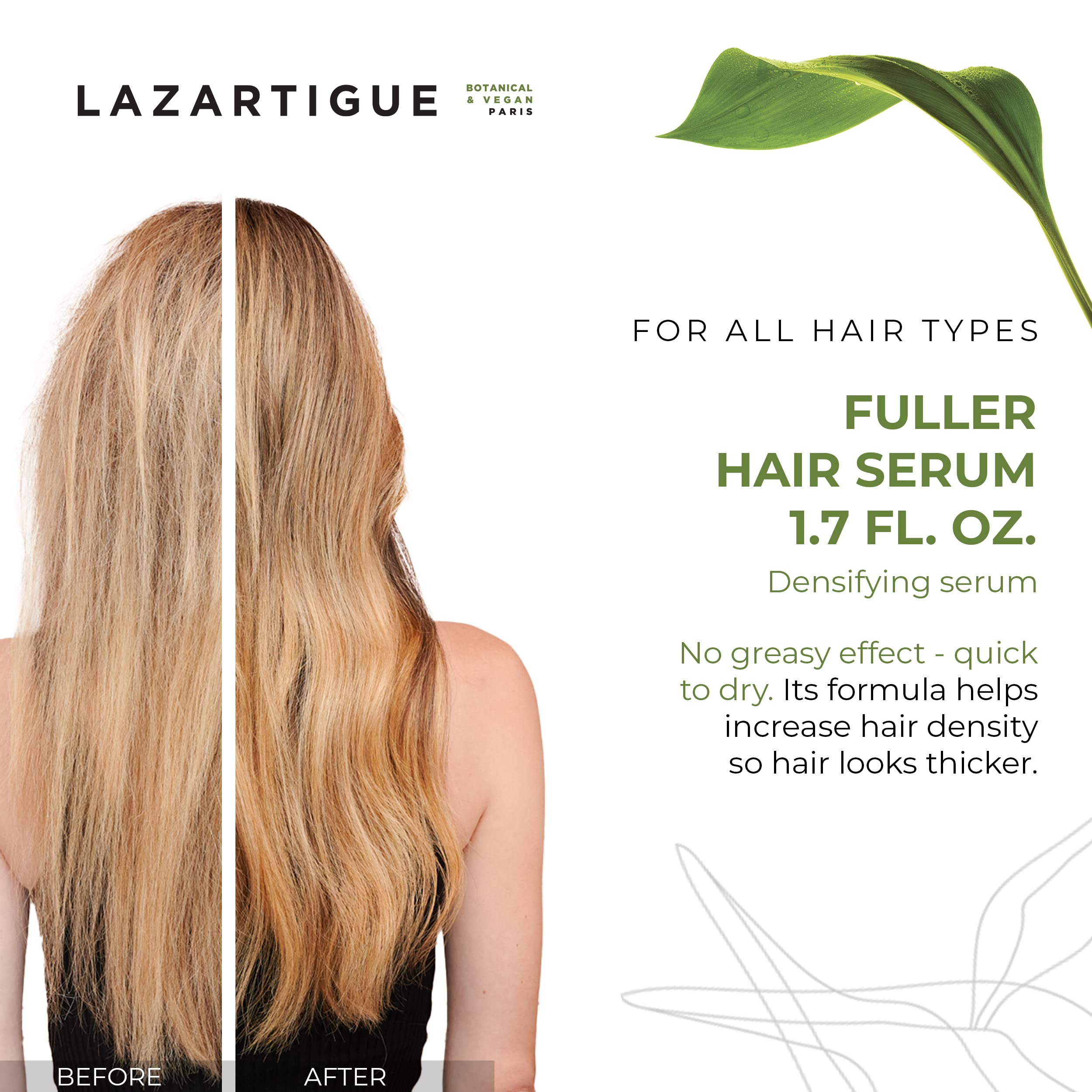Foto 3 pulgar | Sérum Para El Cabello Lazartigue Fuller Para Tratamiento Del Cuero Cabelludo, 50 Ml, Vegano - Venta Internacional.