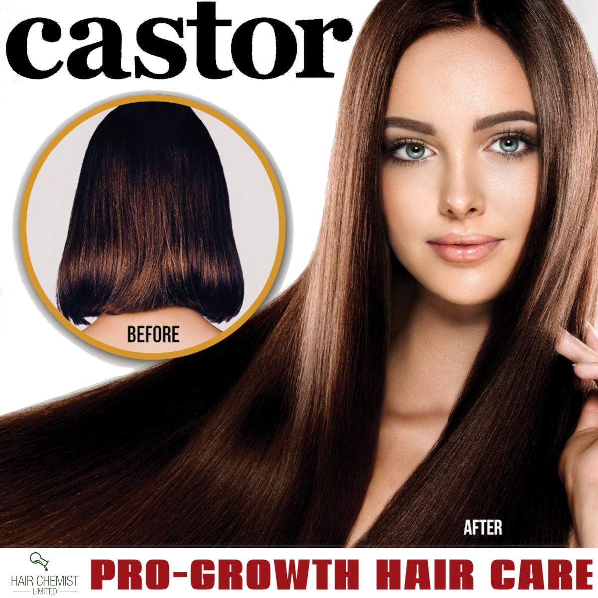 Foto 7 pulgar | Aceite Capilar Hair Chemist Castor Premium, 210 Ml, Fortalecedor - Venta Internacional.