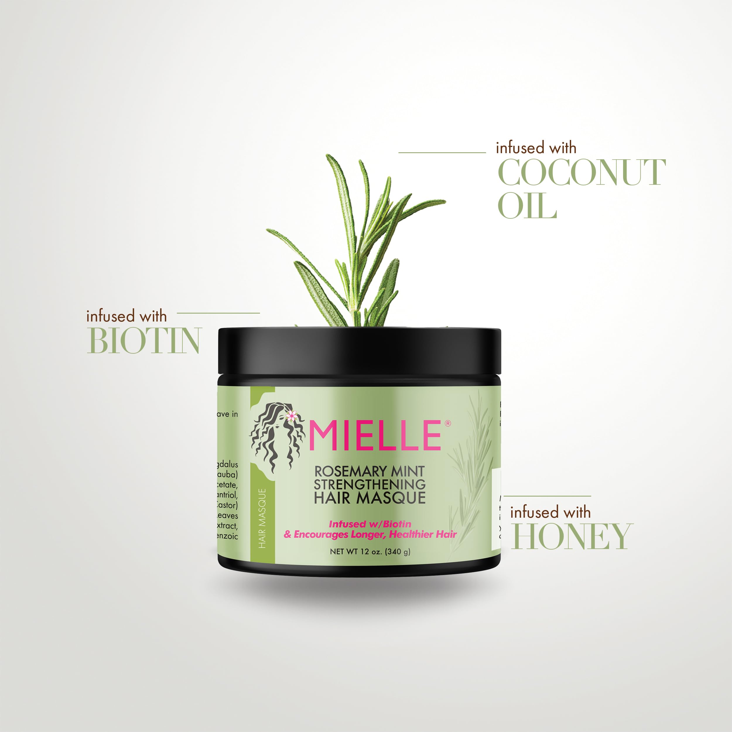 Foto 4 pulgar | Mascarilla Capilar Mielle Organics Rosemary Mint Strengthening 350 Ml - Venta Internacional.
