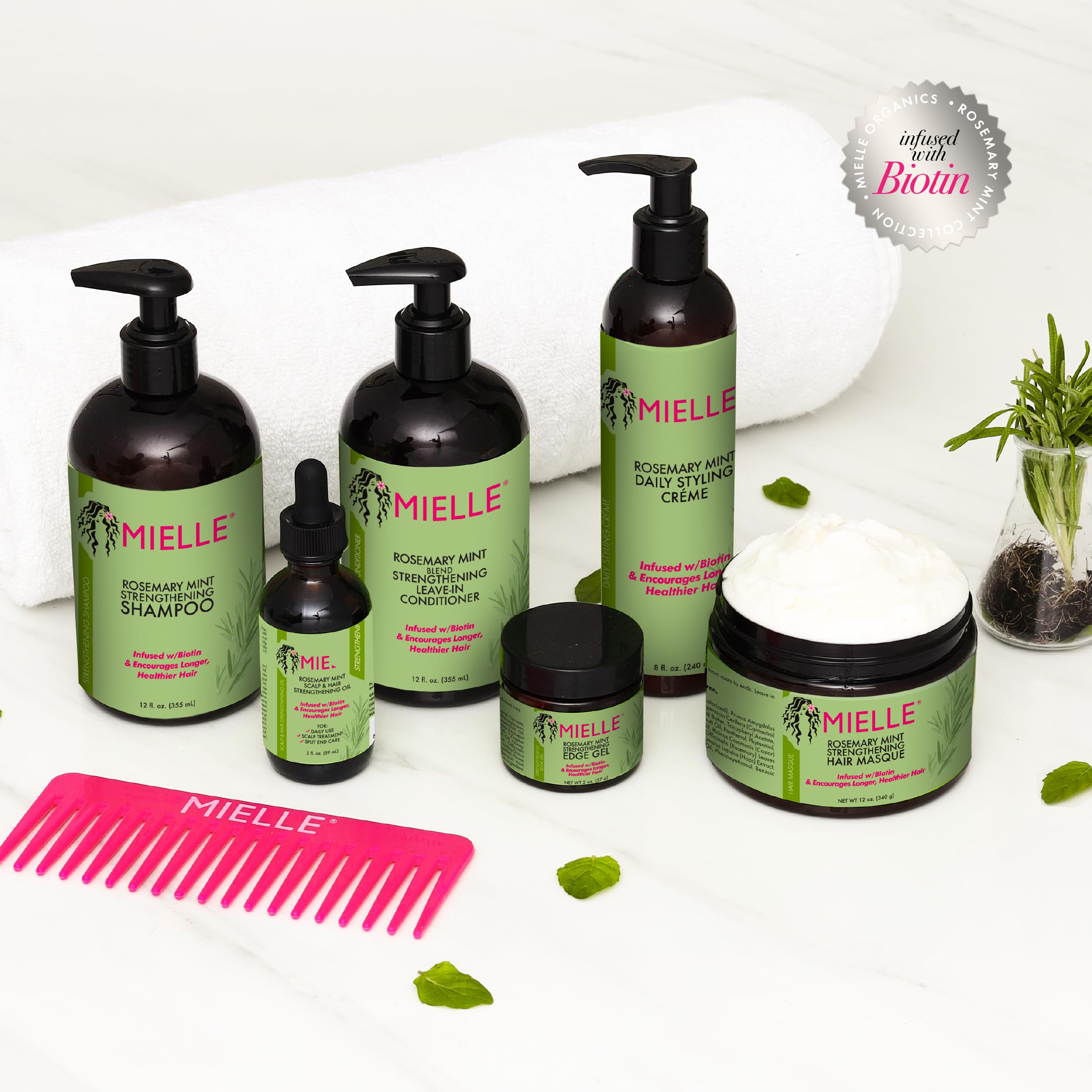 Foto 5 pulgar | Mascarilla Capilar Mielle Organics Rosemary Mint Strengthening 350 Ml - Venta Internacional.