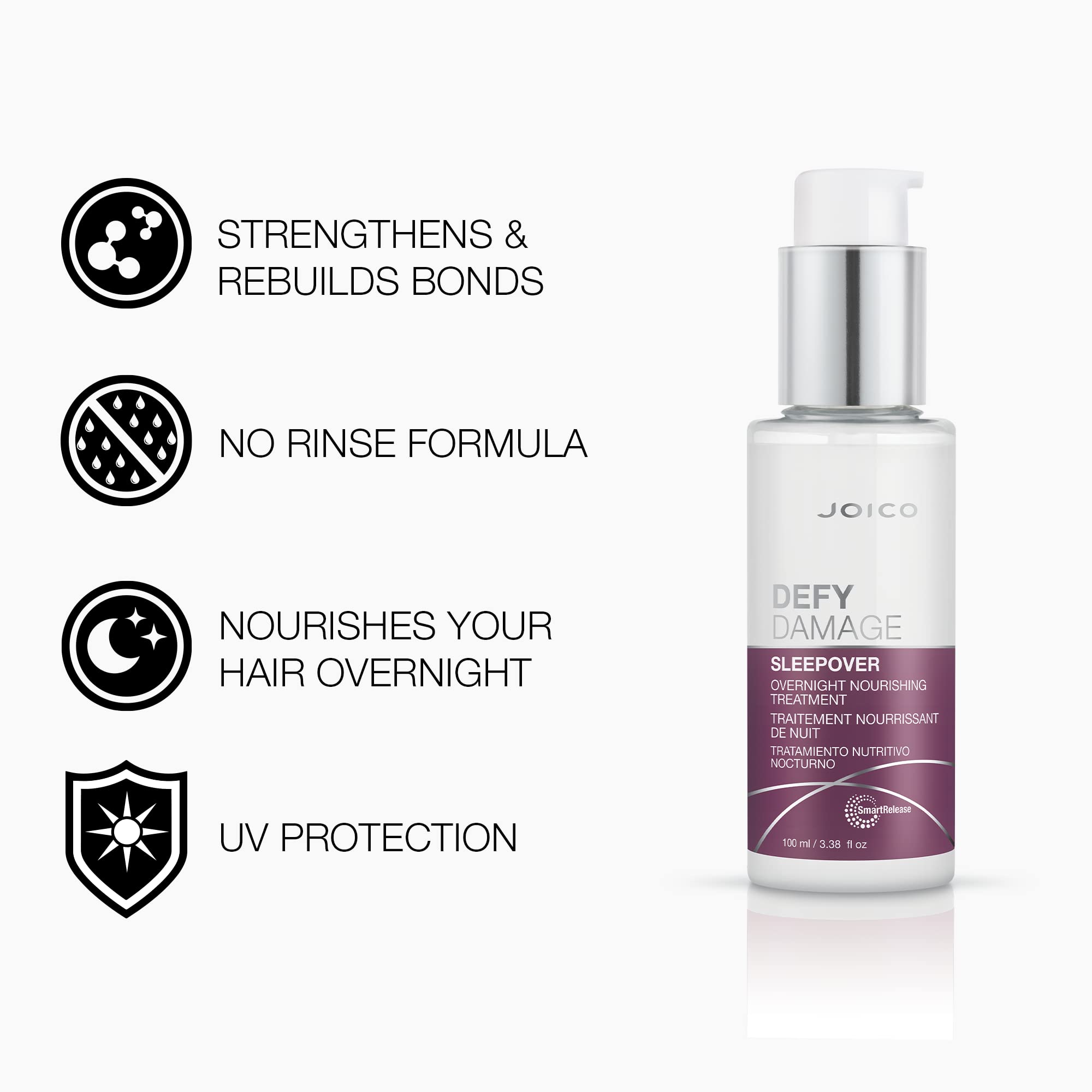 Foto 4 pulgar | Tratamiento Nutritivo Joico Defy Damage Sleepover 100 Ml - Venta Internacional.