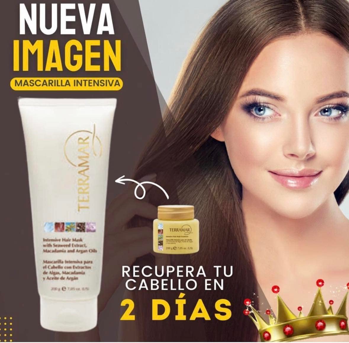 Foto 3 pulgar | Tratamiento De Mascarilla Capilar Terramar Con Aceite De Argán, 120 Ml, Repara Los Daños - Venta Internacional.