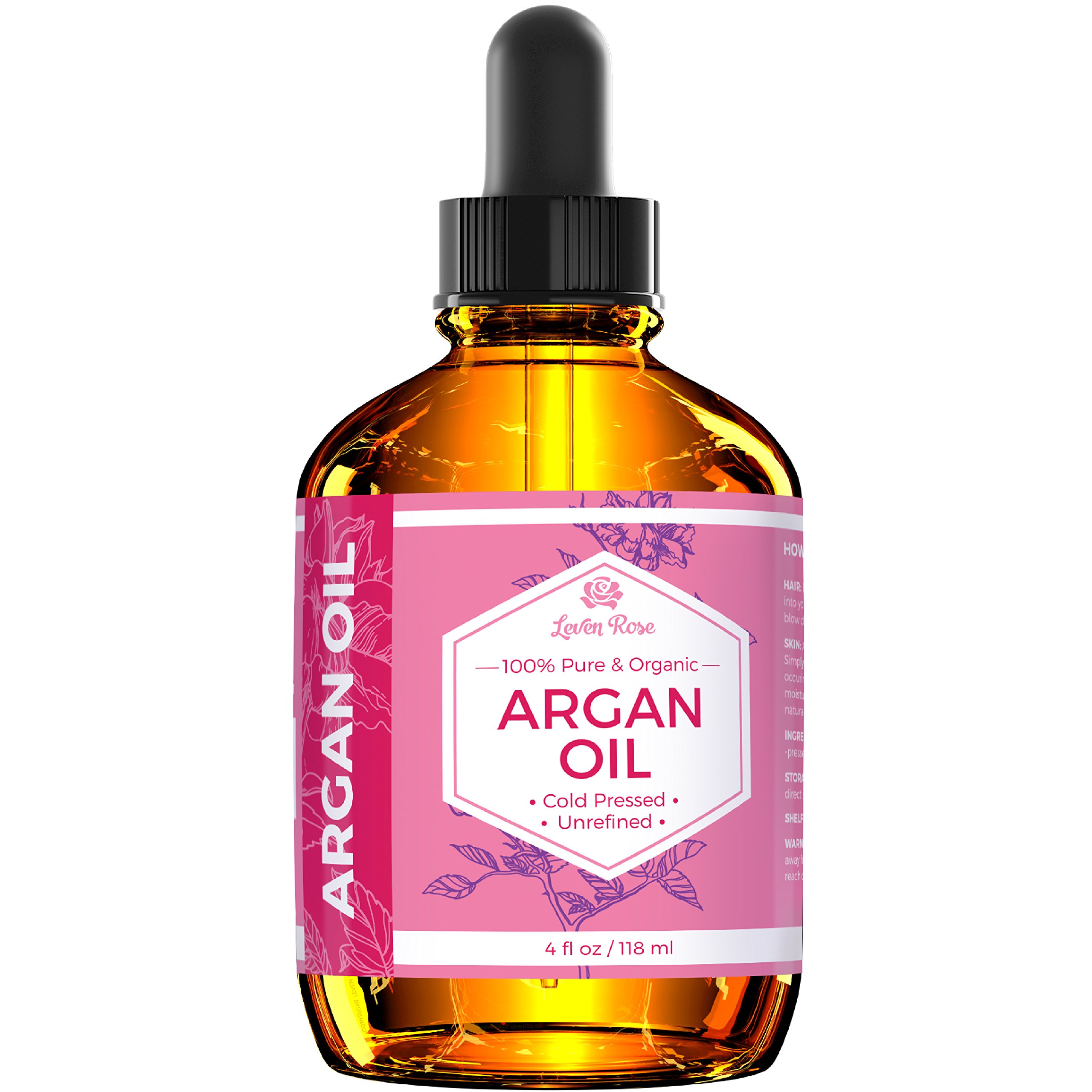 Foto 3 pulgar | Aceite De Argán Leven Rose, 100% Puro, Marroquí, Prensado En Frío, 120 Ml - Venta Internacional.