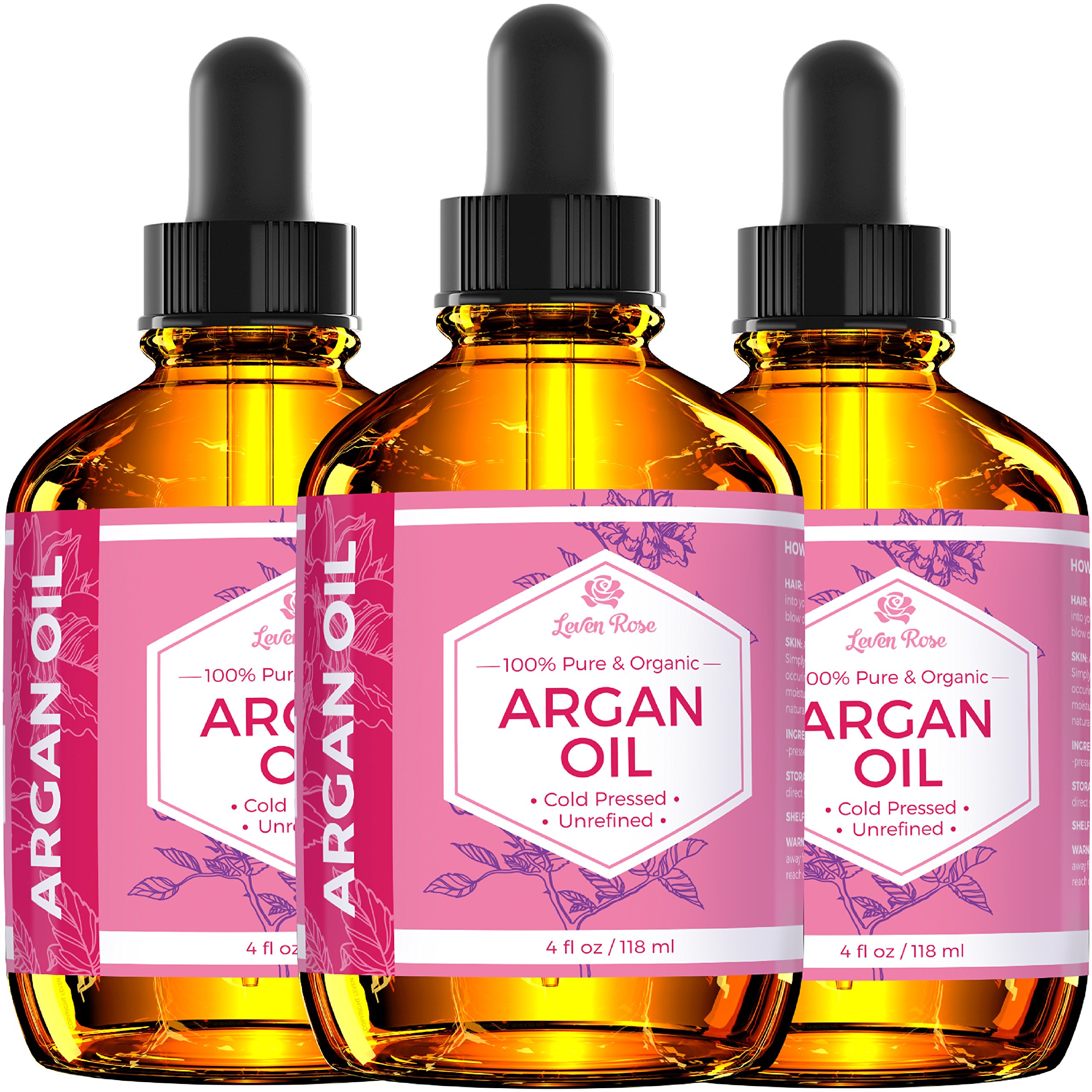 Foto 7 pulgar | Aceite De Argán Leven Rose, 100% Puro, Marroquí, Prensado En Frío, 120 Ml - Venta Internacional.