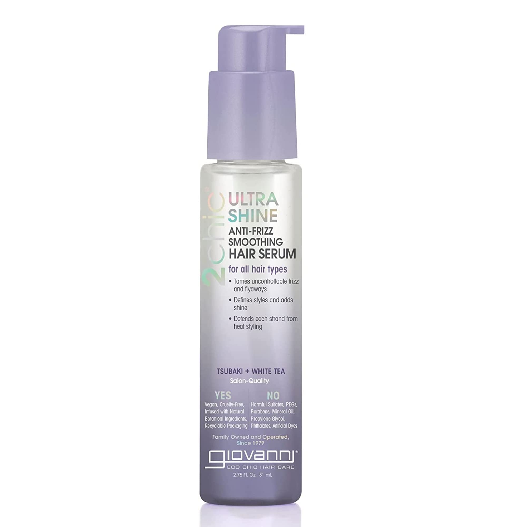 Foto 2 pulgar | Sérum Capilar Giovanni 2chic Ultra-shine Anti-frizz 80 Ml - Venta Internacional.