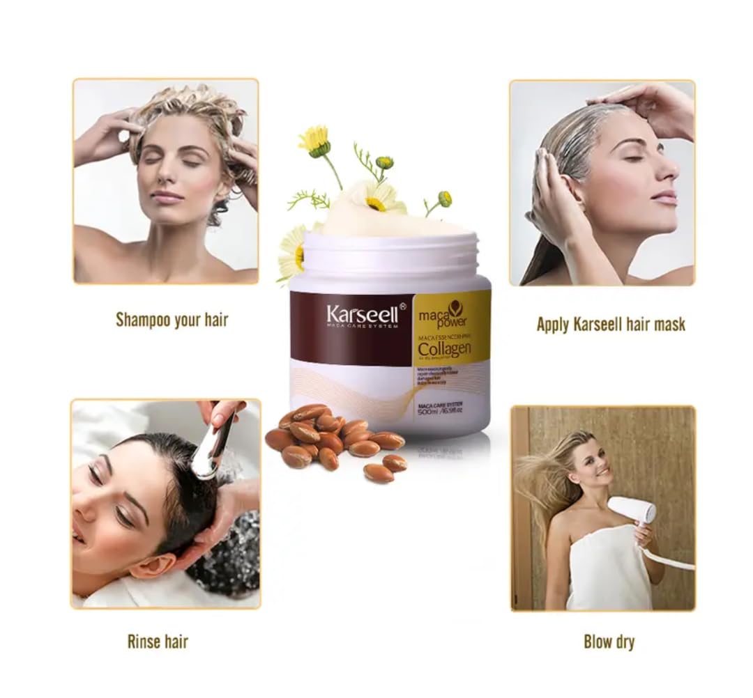 Foto 5 pulgar | Tratamiento Capilar Karseell Deep Conditioning Repair Collagen - Venta Internacional.