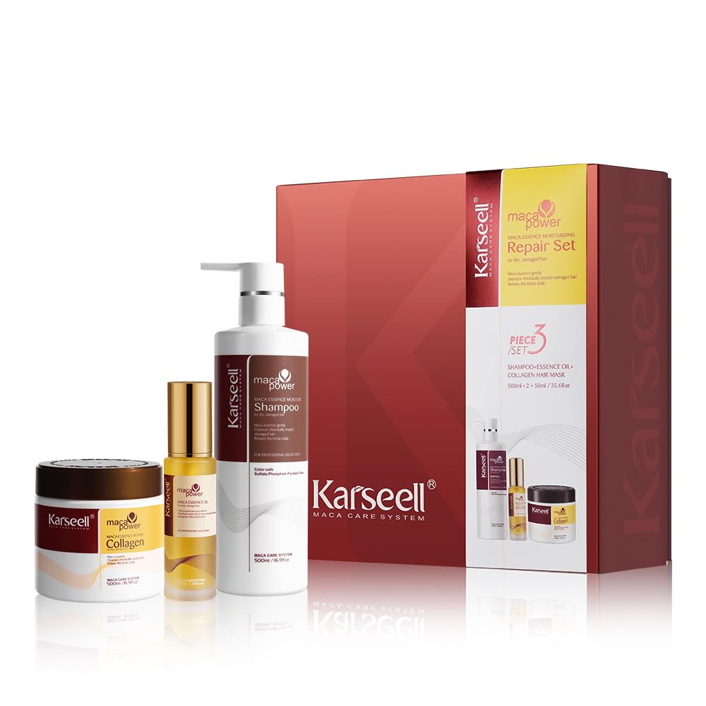 Foto 2 pulgar | Set De Tratamiento Capilar Karseell Collagen Deep Repair Para Cabello Dañado - Venta Internacional.