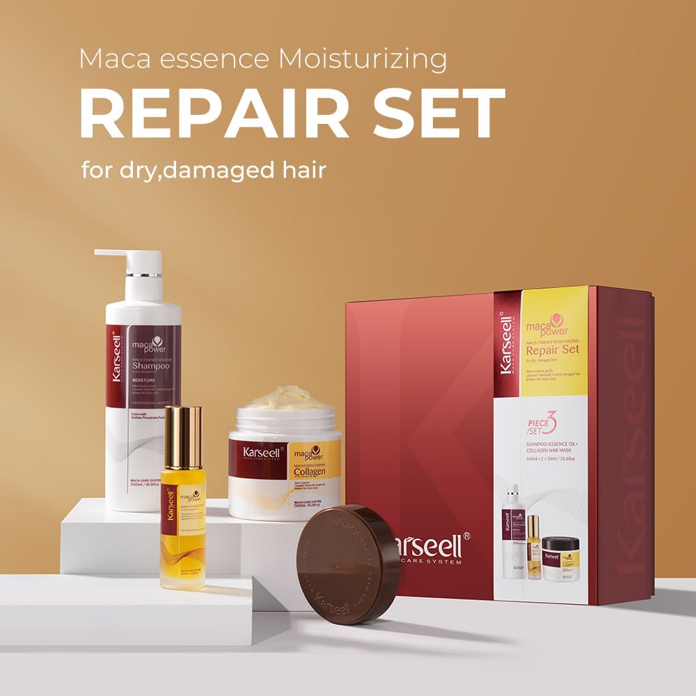 Foto 3 pulgar | Set De Tratamiento Capilar Karseell Collagen Deep Repair Para Cabello Dañado - Venta Internacional.