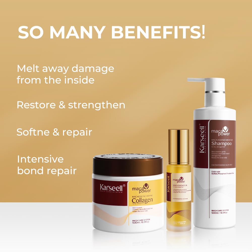 Foto 6 pulgar | Set De Tratamiento Capilar Karseell Collagen Deep Repair Para Cabello Dañado - Venta Internacional.