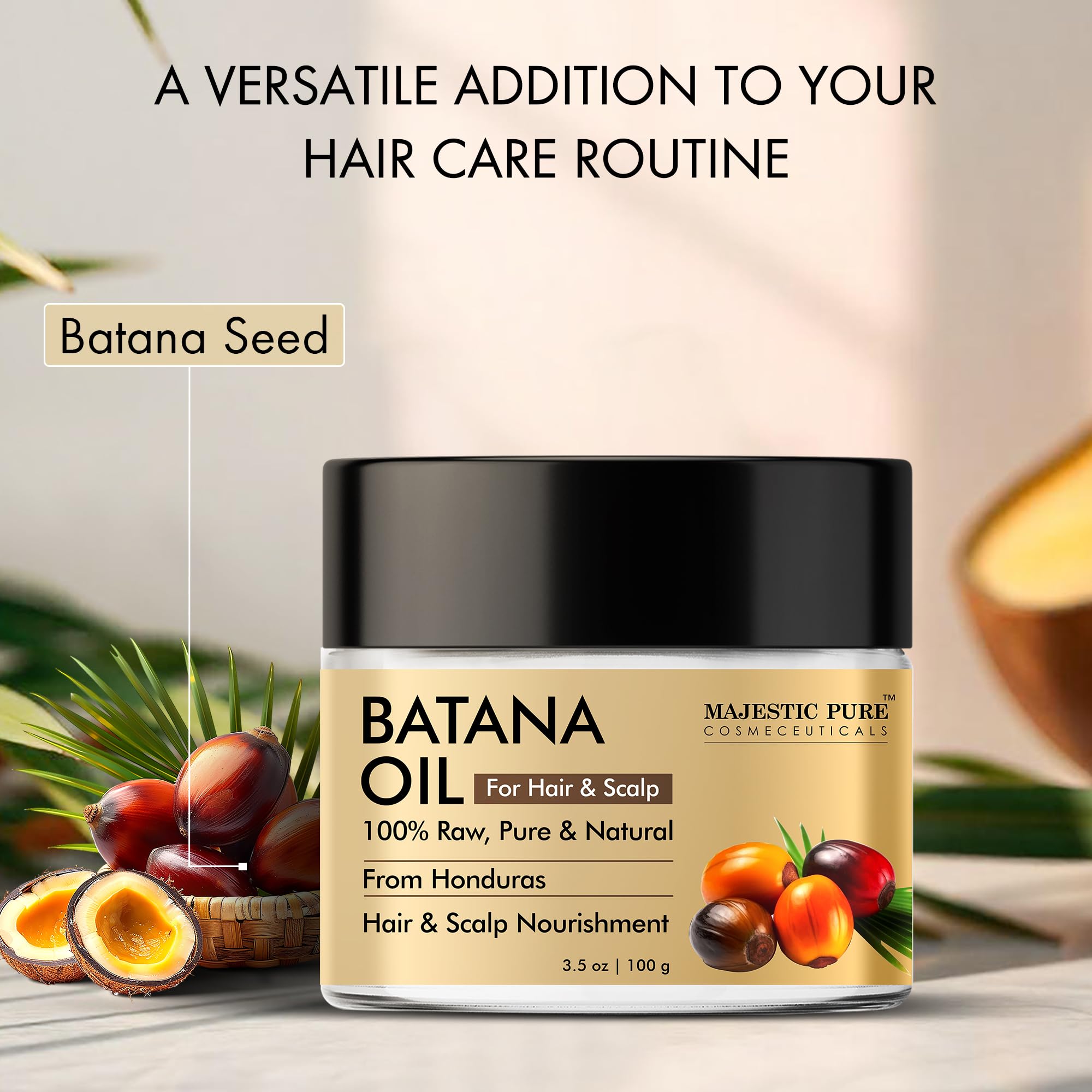 Foto 6 pulgar | Manteca Batana Majestic Pure Para El Crecimiento Del Cabello, 100 Ml - Venta Internacional.