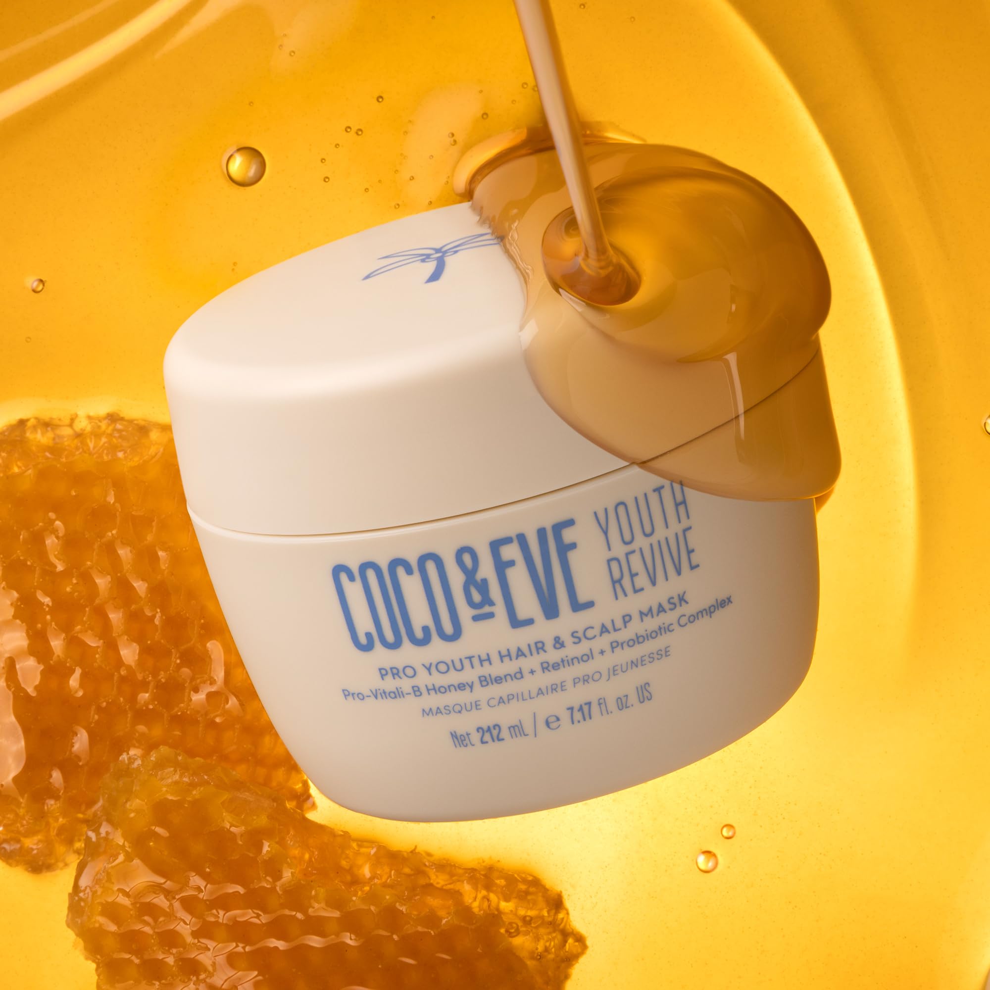 Foto 2 | Mascarilla Para Cabello Y Cuero Cabelludo Coco & Eve Pro Youth Antienvejecimiento Con Miel - Venta Internacional.