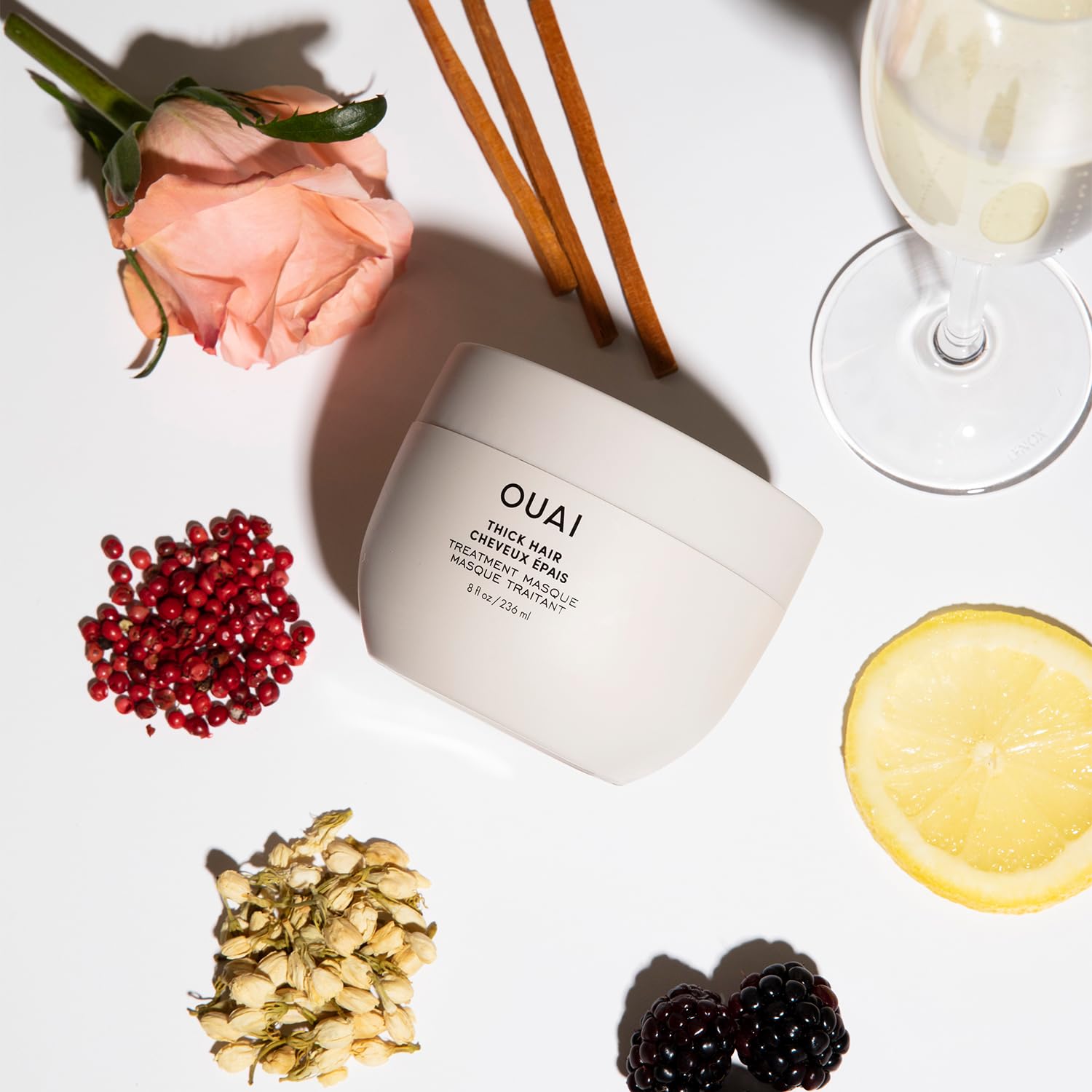 Foto 7 | Mascarilla Capilar Ouai Thick Hair Con Aceite De Almendras, Aceite De Oliva Y Queratina 240 Ml - Venta Internacional.