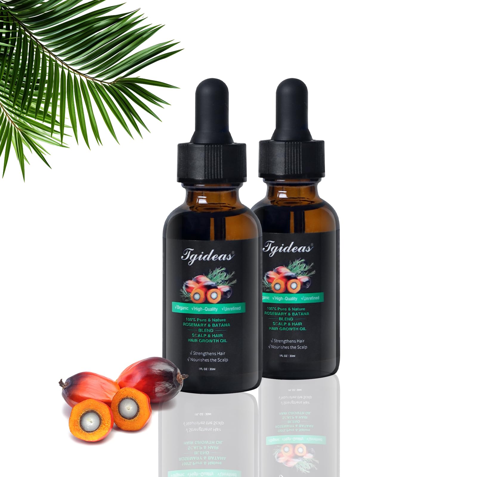Foto 1 | Aceite Para El Crecimiento Del Cabello Tideas Organic Rosemary & Batana, 2 Paquetes - Venta Internacional.
