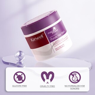 Foto 3 | Mascarilla Capilar Karseell Maca Power Purple Neutraliza El Latón 500ml - Venta Internacional.