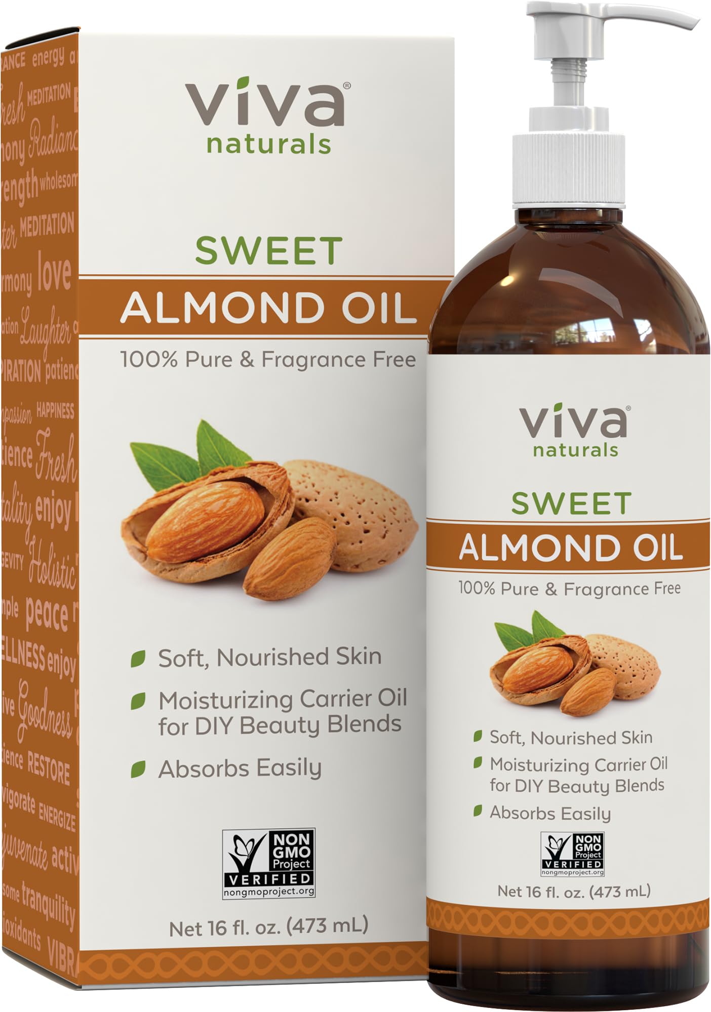 Aceite de Almendras Viva Naturals 480 Ml - Venta Internacional
