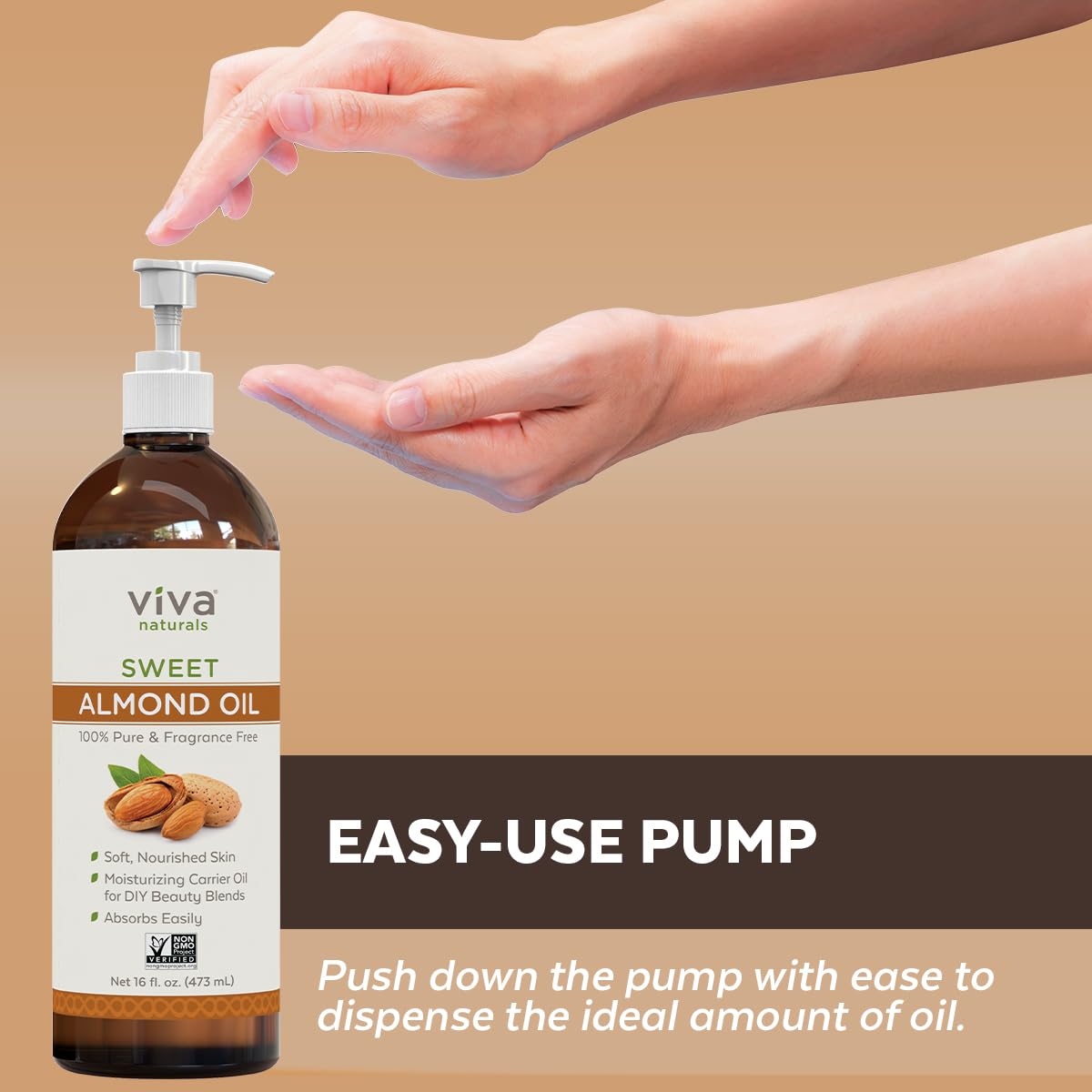 Foto 6 pulgar | Aceite de Almendras Viva Naturals 480 Ml - Venta Internacional