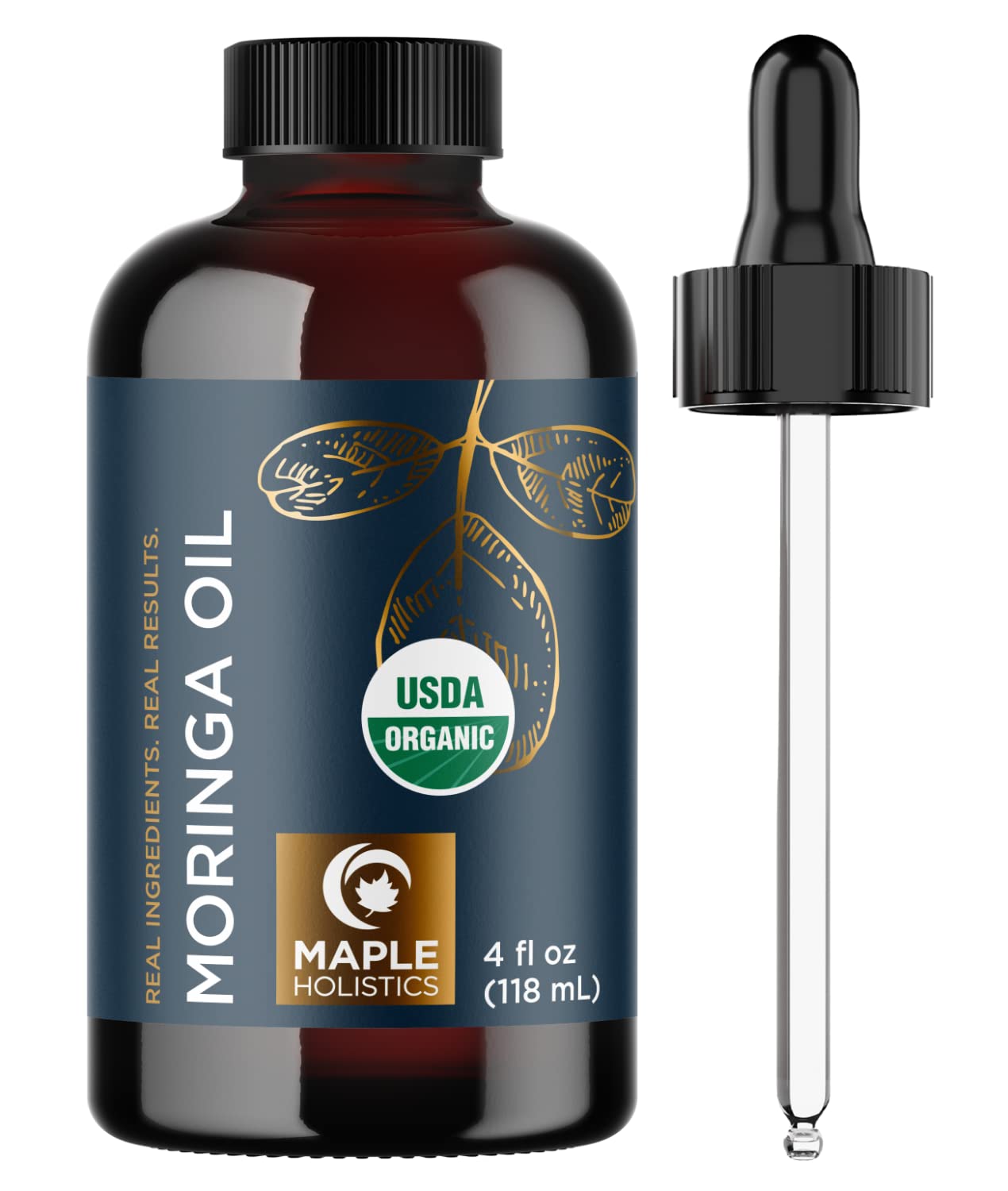 Foto 1 | Aceite De Moringa Orgánico Maple Holistics Para Cabello Y Piel, 120 Ml - Venta Internacional.