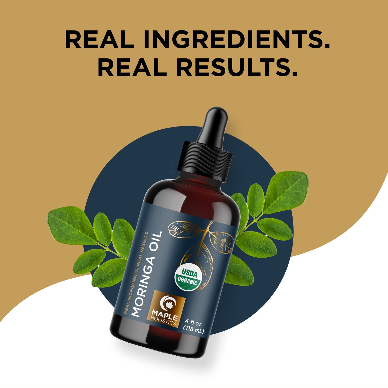 Foto 6 pulgar | Aceite De Moringa Orgánico Maple Holistics Para Cabello Y Piel, 120 Ml - Venta Internacional.
