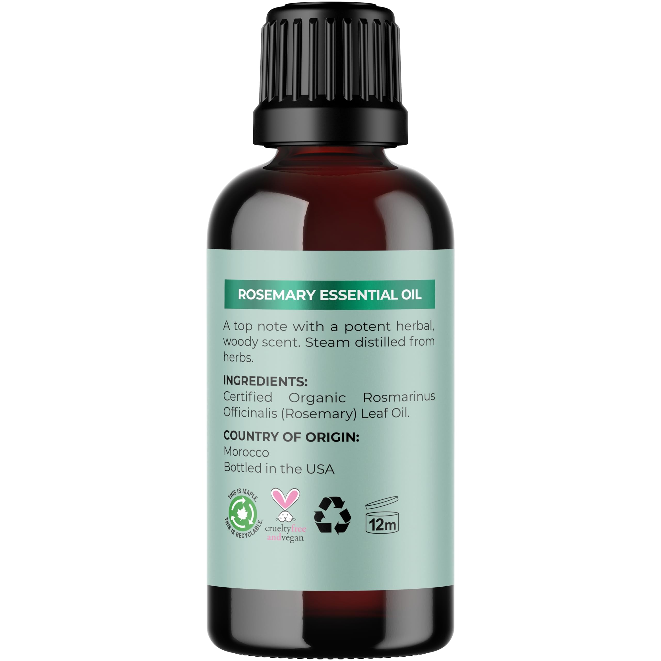 Foto 6 pulgar | Aceite De Romero Orgánico Maple Holistics Para Cabello, Piel Y Uñas - Venta Internacional.