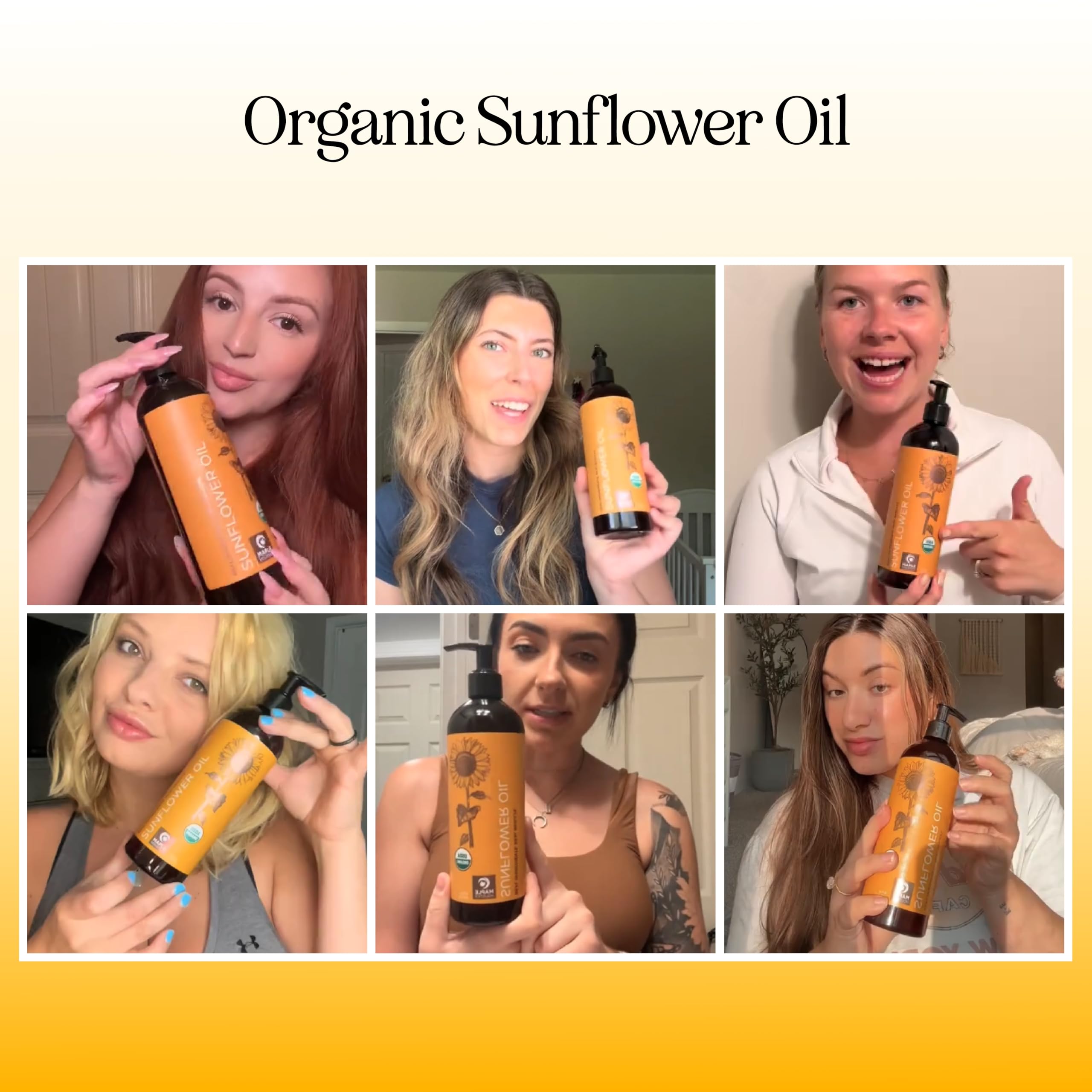 Foto 3 pulgar | Aceite De Girasol Orgánico Maple Holistics Para Piel, Cabello Y Uñas - Venta Internacional.