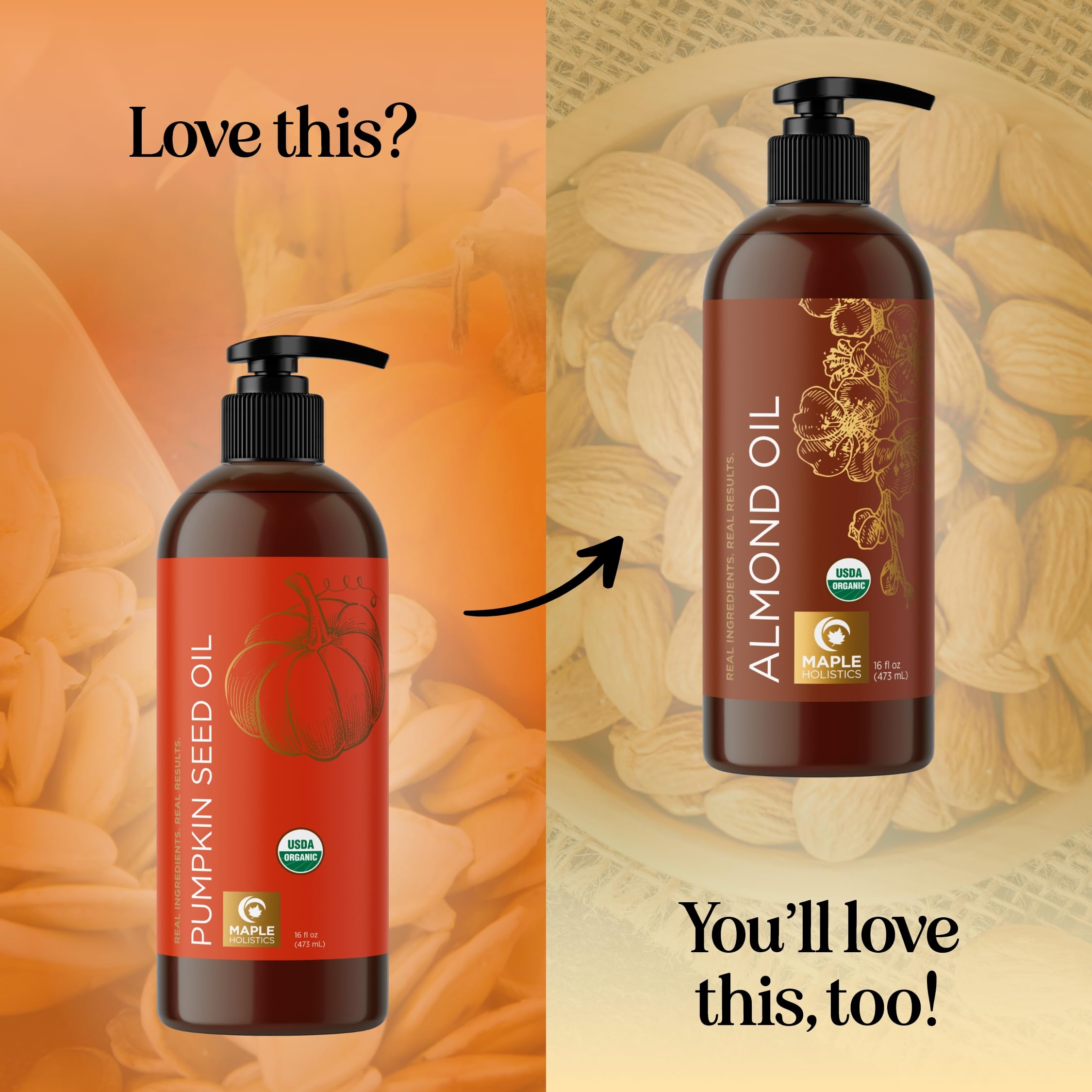 Foto 8 pulgar | Aceite Orgánico De Semillas De Calabaza 100% Puro Para Cabello Y Rostro 480 Ml - Venta Internacional.