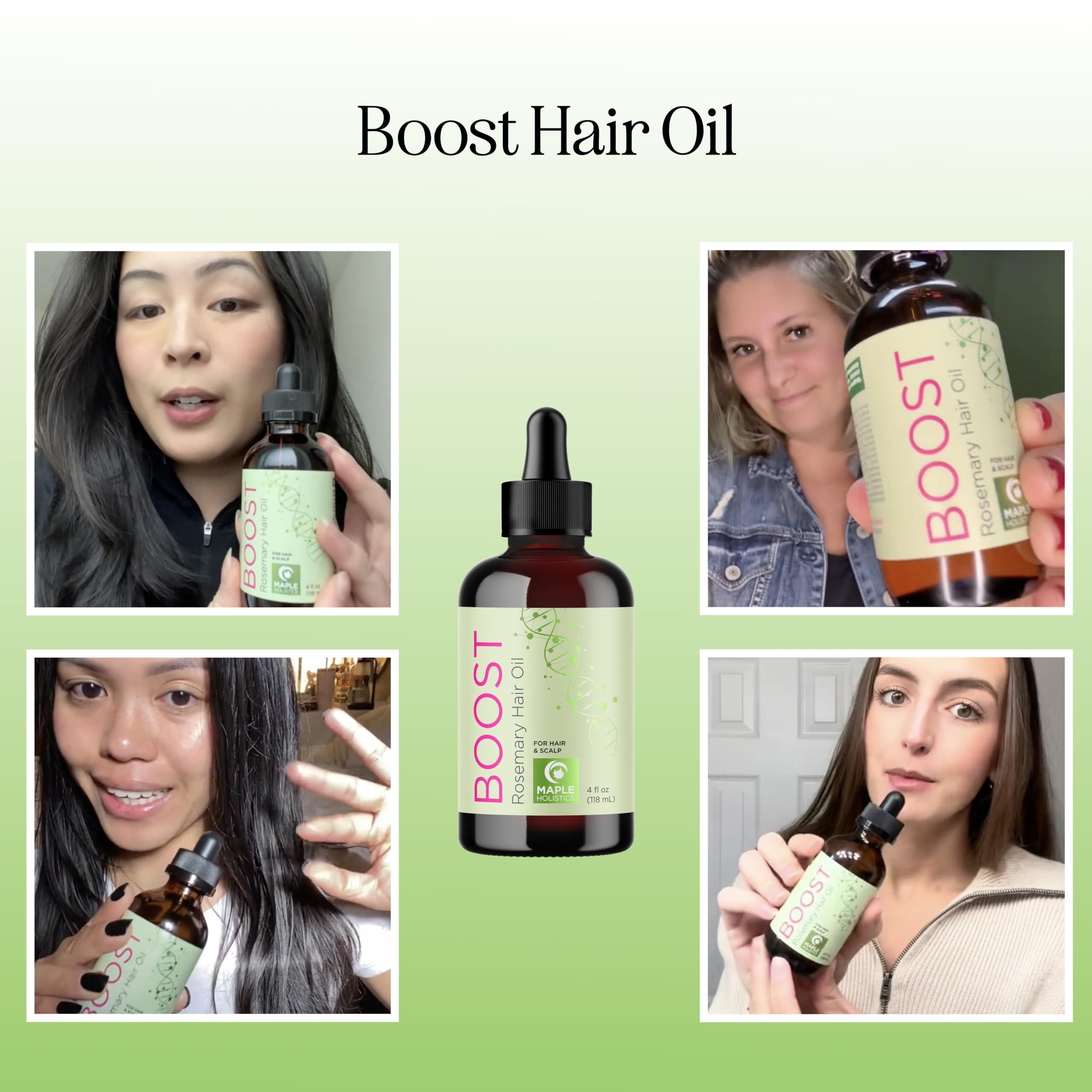 Foto 3 pulgar | Aceite Capilar Maple Holistics Con Romero Para Crecimiento Del Cabello, 120 Ml - Venta Internacional.