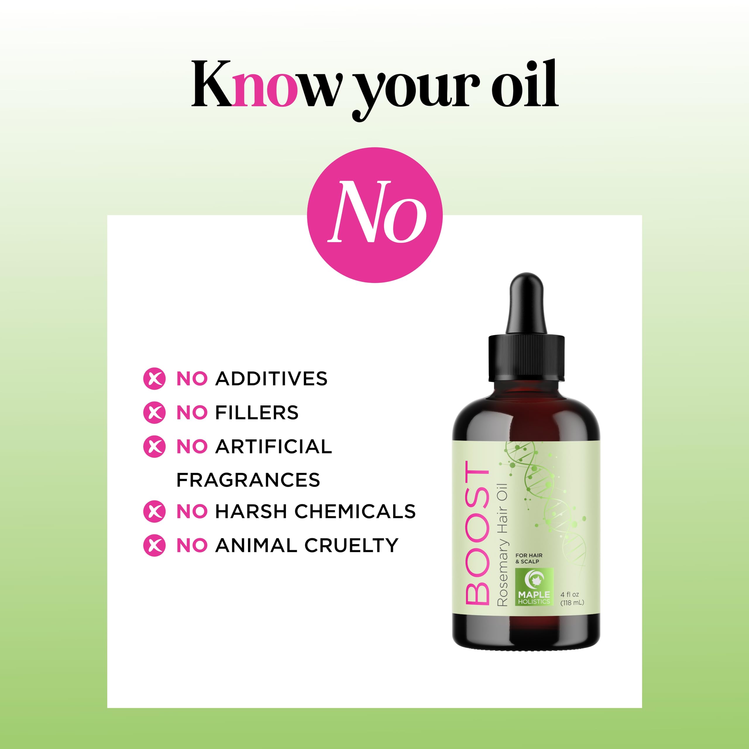 Foto 5 pulgar | Aceite Capilar Maple Holistics Con Romero Para Crecimiento Del Cabello, 120 Ml - Venta Internacional.