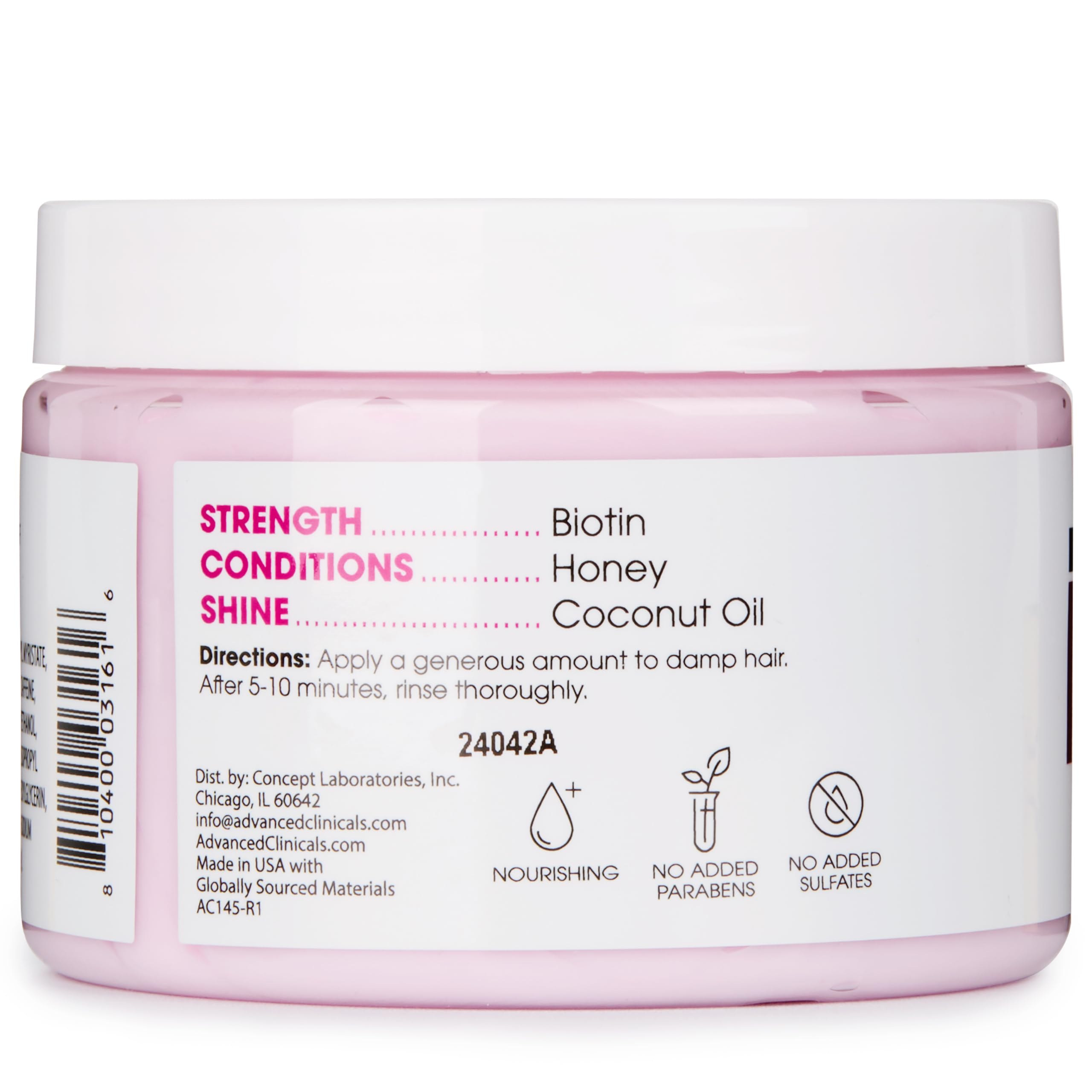 Foto 6 pulgar | Mascarilla Antirotura Con Biotina De Advanced Clinicals Para Tratamiento Capilar - Venta Internacional.