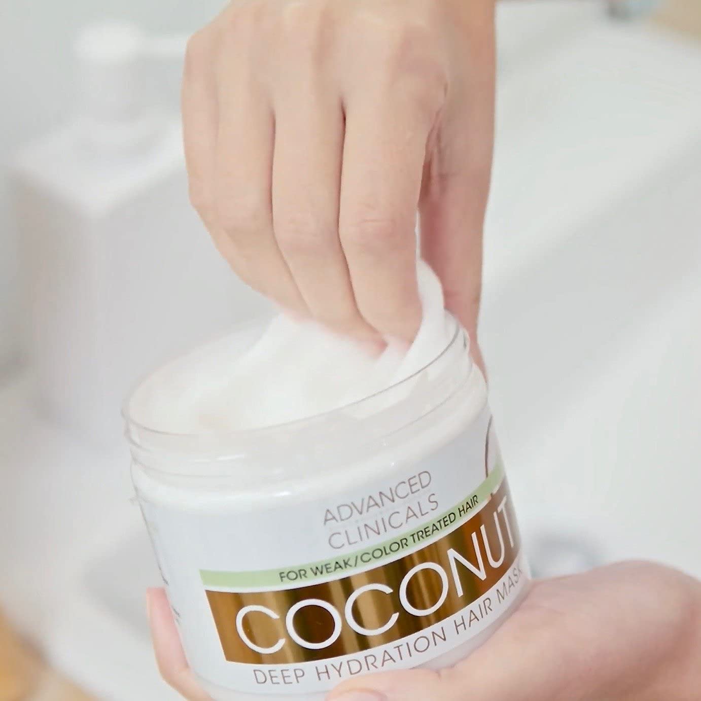 Foto 2 | Tratamiento De Mascarilla Capilar Advanced Clinicals Con Aceite De Coco, 350 Ml - Venta Internacional.
