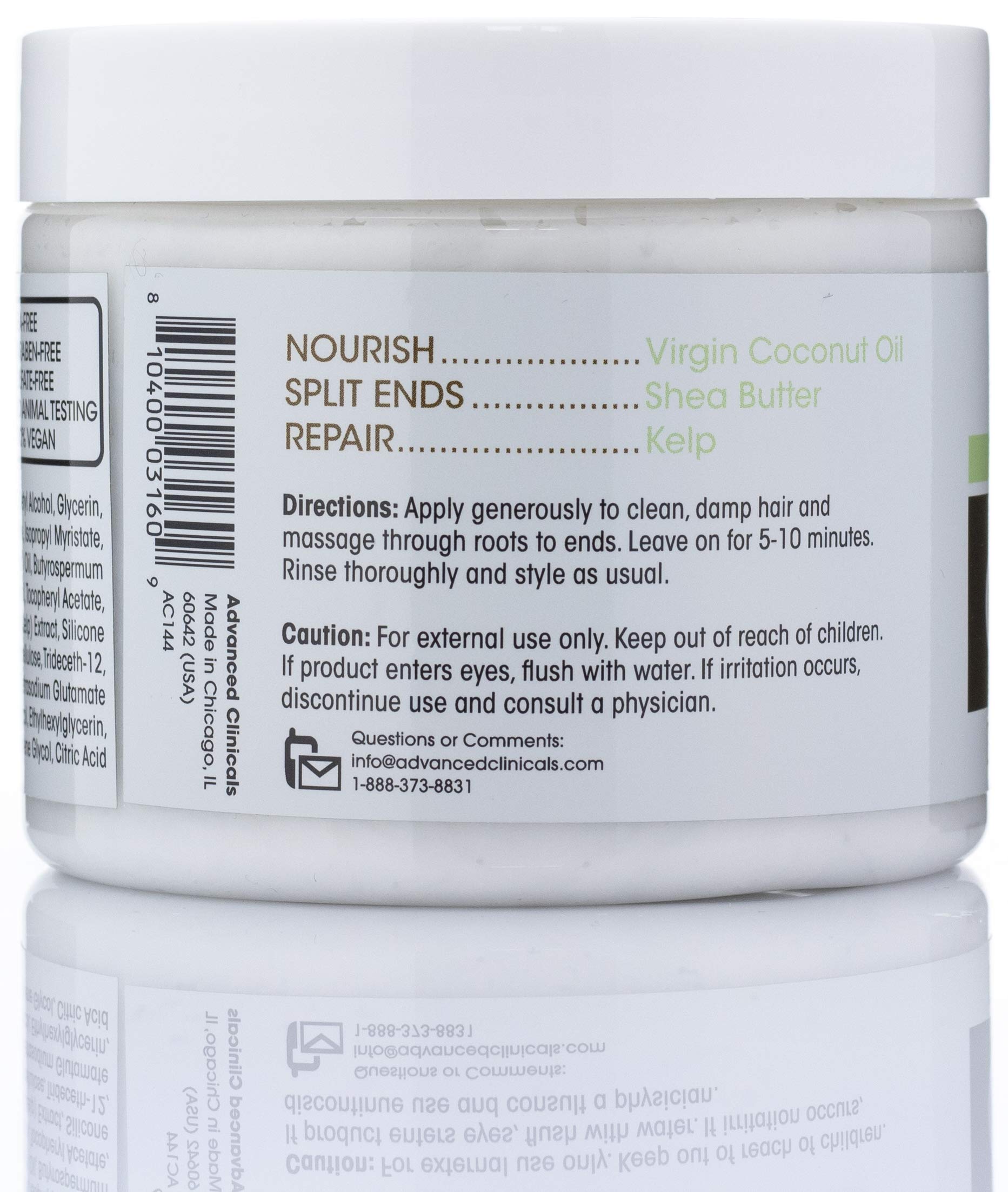 Foto 4 pulgar | Tratamiento De Mascarilla Capilar Advanced Clinicals Con Aceite De Coco, 350 Ml - Venta Internacional.