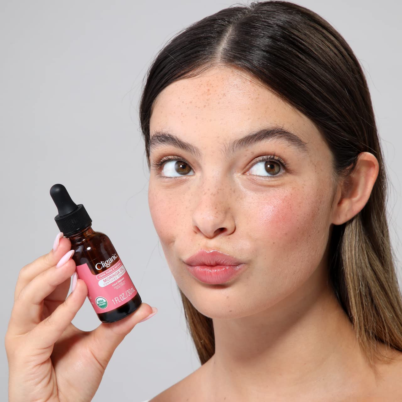 Foto 3 pulgar | Aceite De Moringa Orgánico Cliganic, 60 Ml, 100% Puro Para Rostro Y Cabello - Venta Internacional.