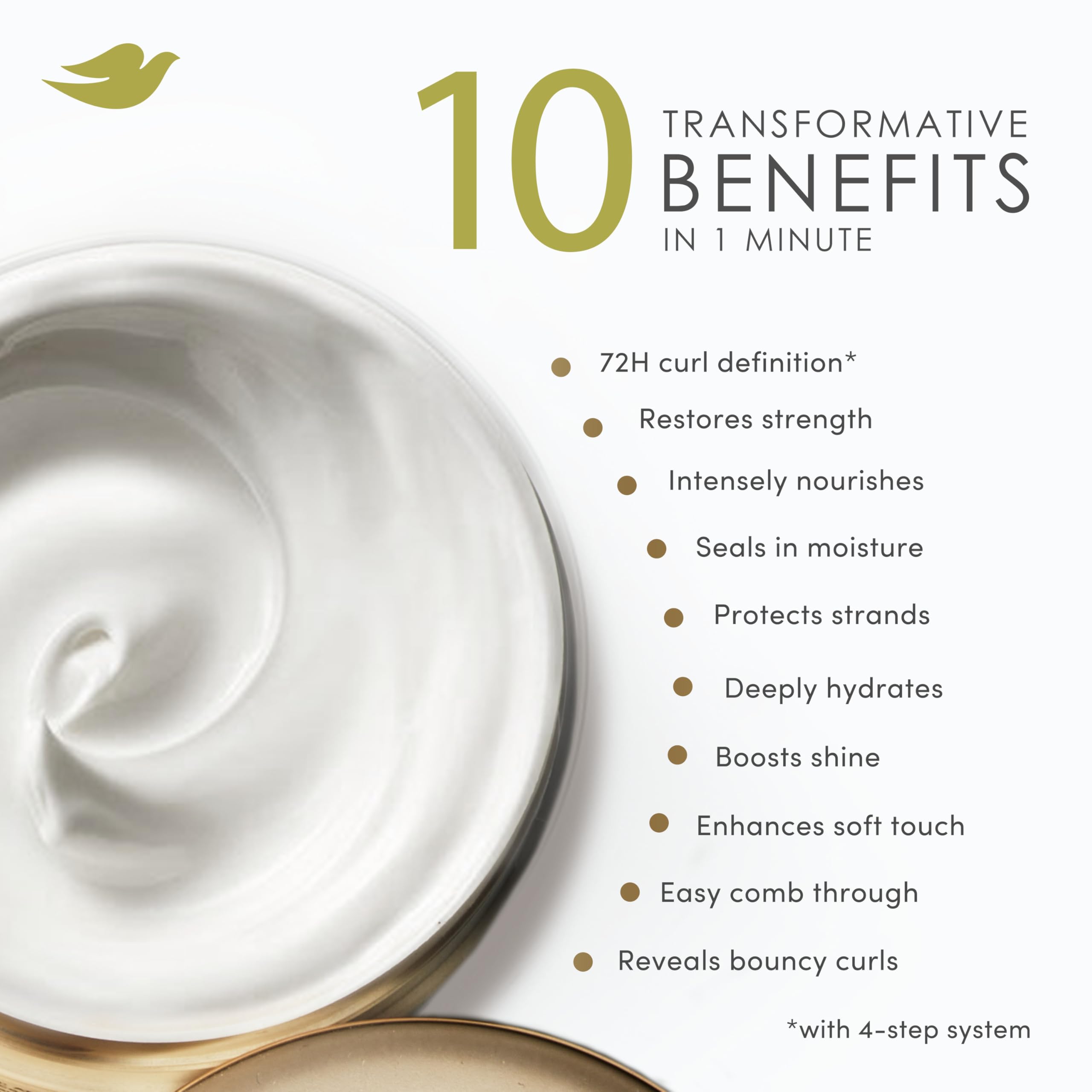 Foto 4 pulgar | Mascarilla Dove Amino Curl Repair 10 En 1 270 Ml Para Cabello Rizado - Venta Internacional.