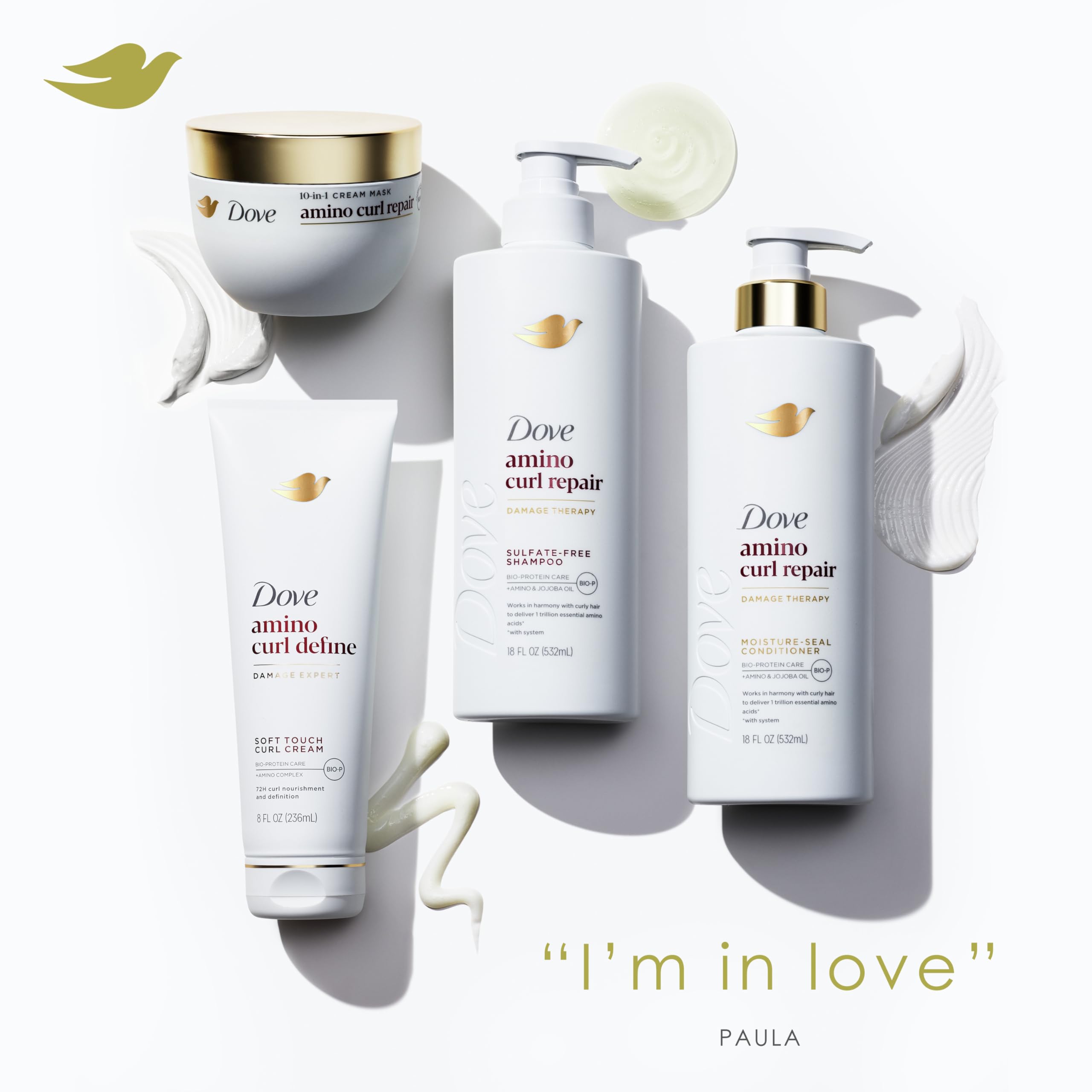 Foto 5 pulgar | Mascarilla Dove Amino Curl Repair 10 En 1 270 Ml Para Cabello Rizado - Venta Internacional.