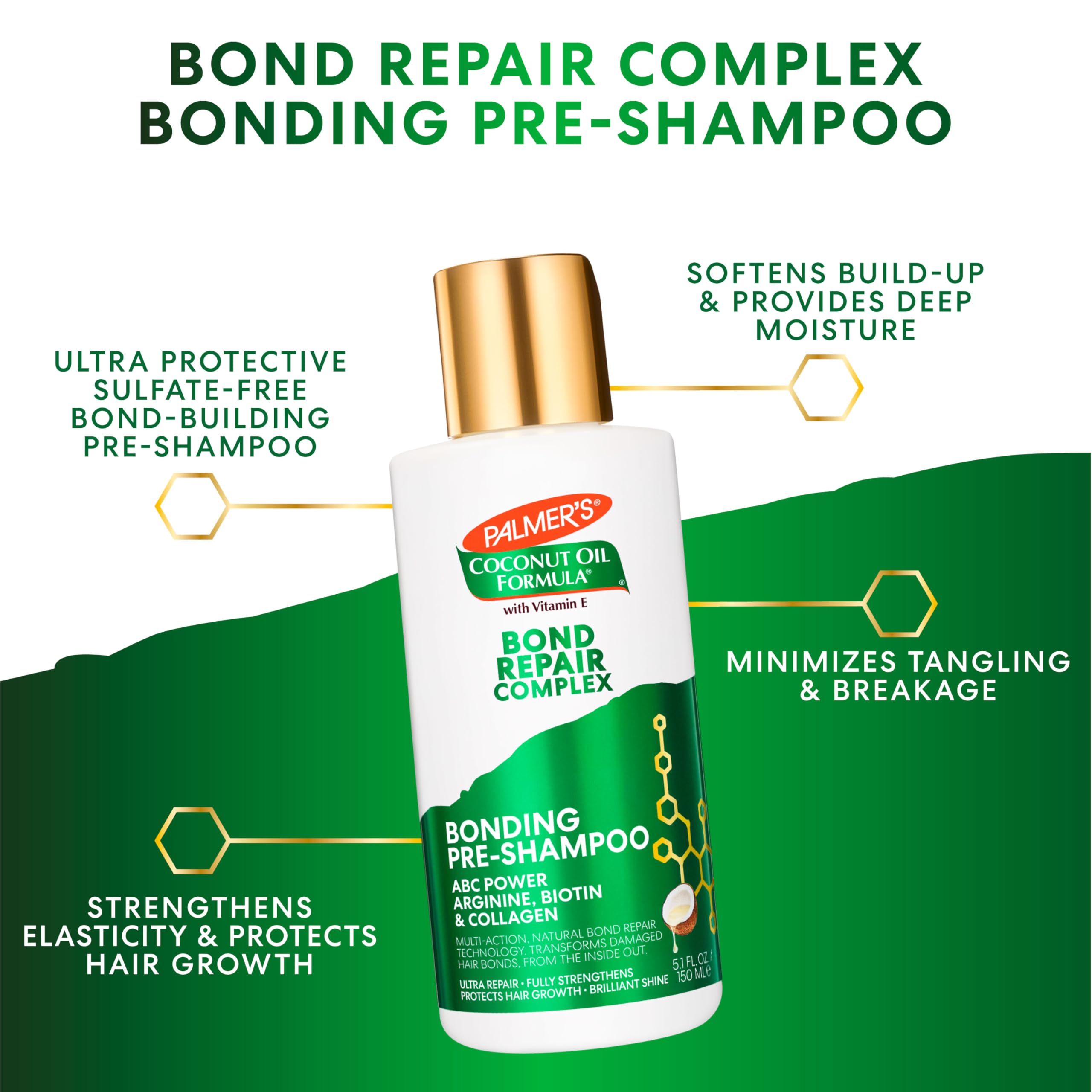 Foto 3 pulgar | Aceite Capilar Palmer's Amino Bonding Complex Pre Shampoo 150 Ml - Venta Internacional.