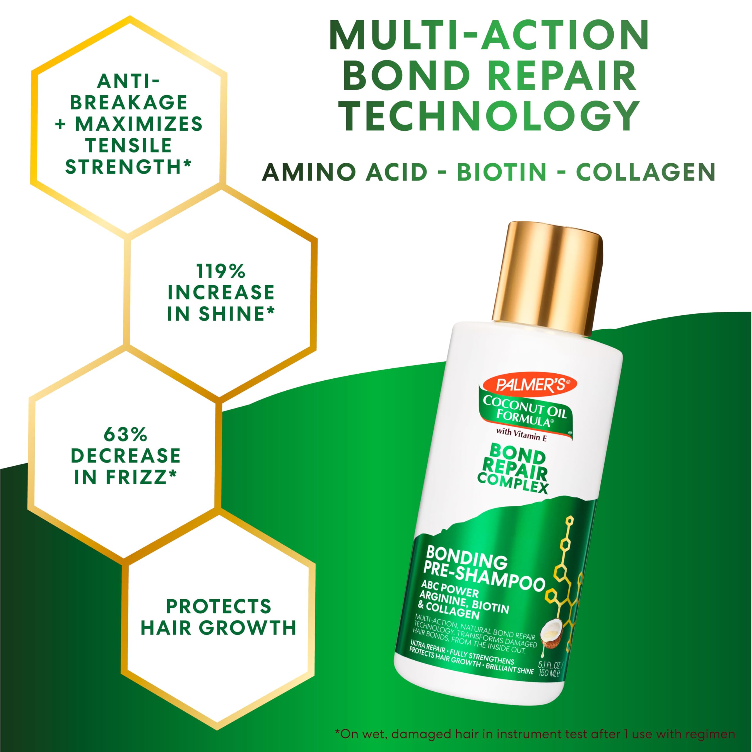 Foto 6 pulgar | Aceite Capilar Palmer's Amino Bonding Complex Pre Shampoo 150 Ml - Venta Internacional.