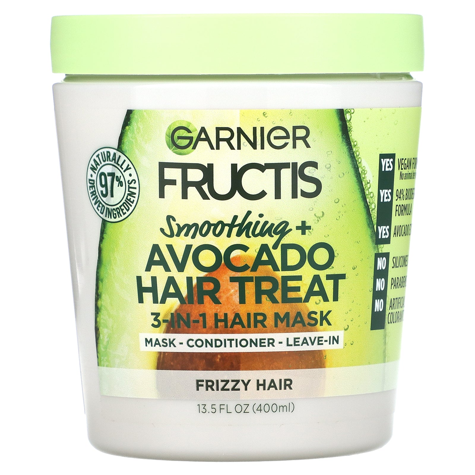 Mascarilla Capilar Garnier Fructis Smoothing + Avocado 400 Ml - Venta Internacional.