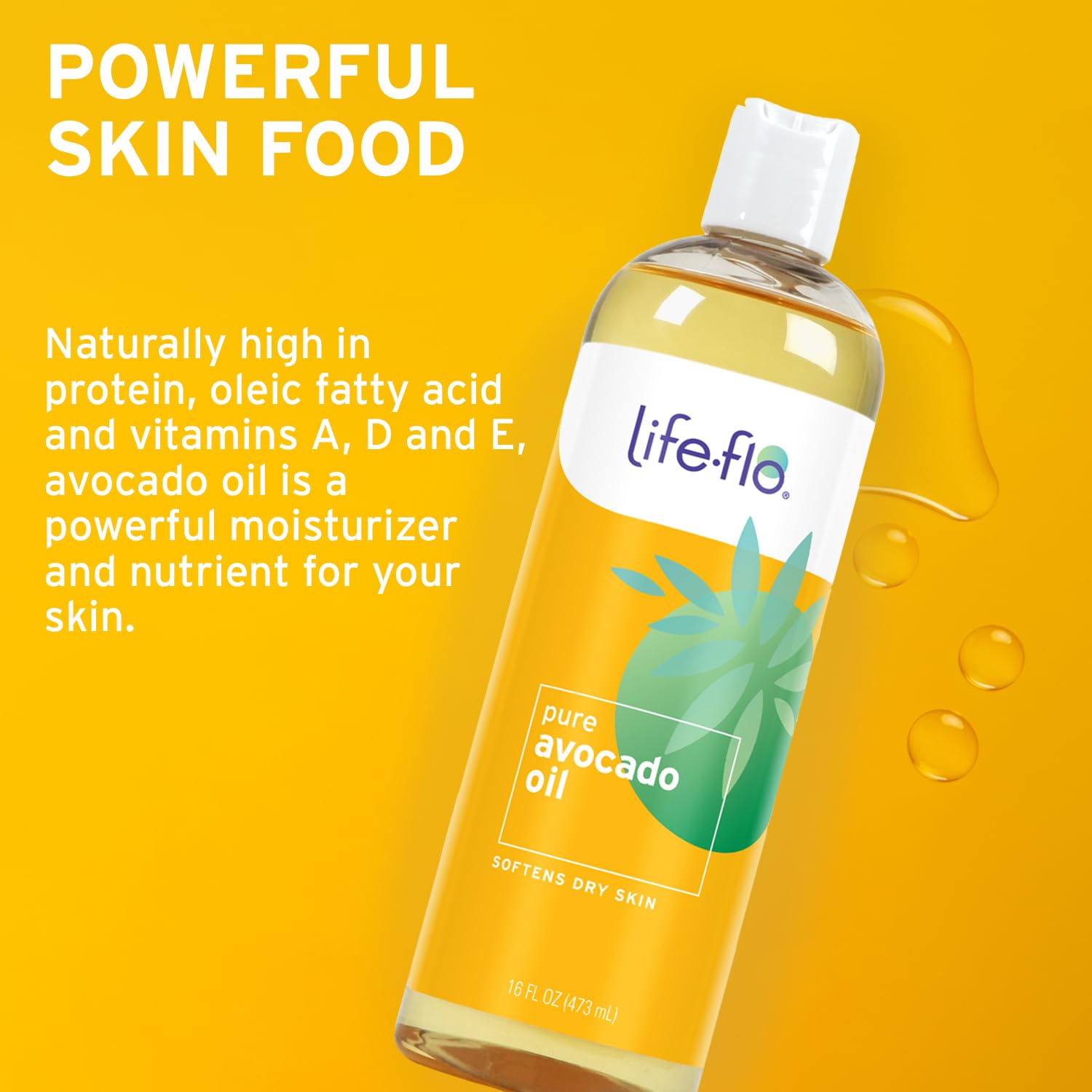 Foto 5 pulgar | Aceite De Aguacate Life-flo Pure Para Piel, Cabello Y Masajes 480 Ml - Venta Internacional.