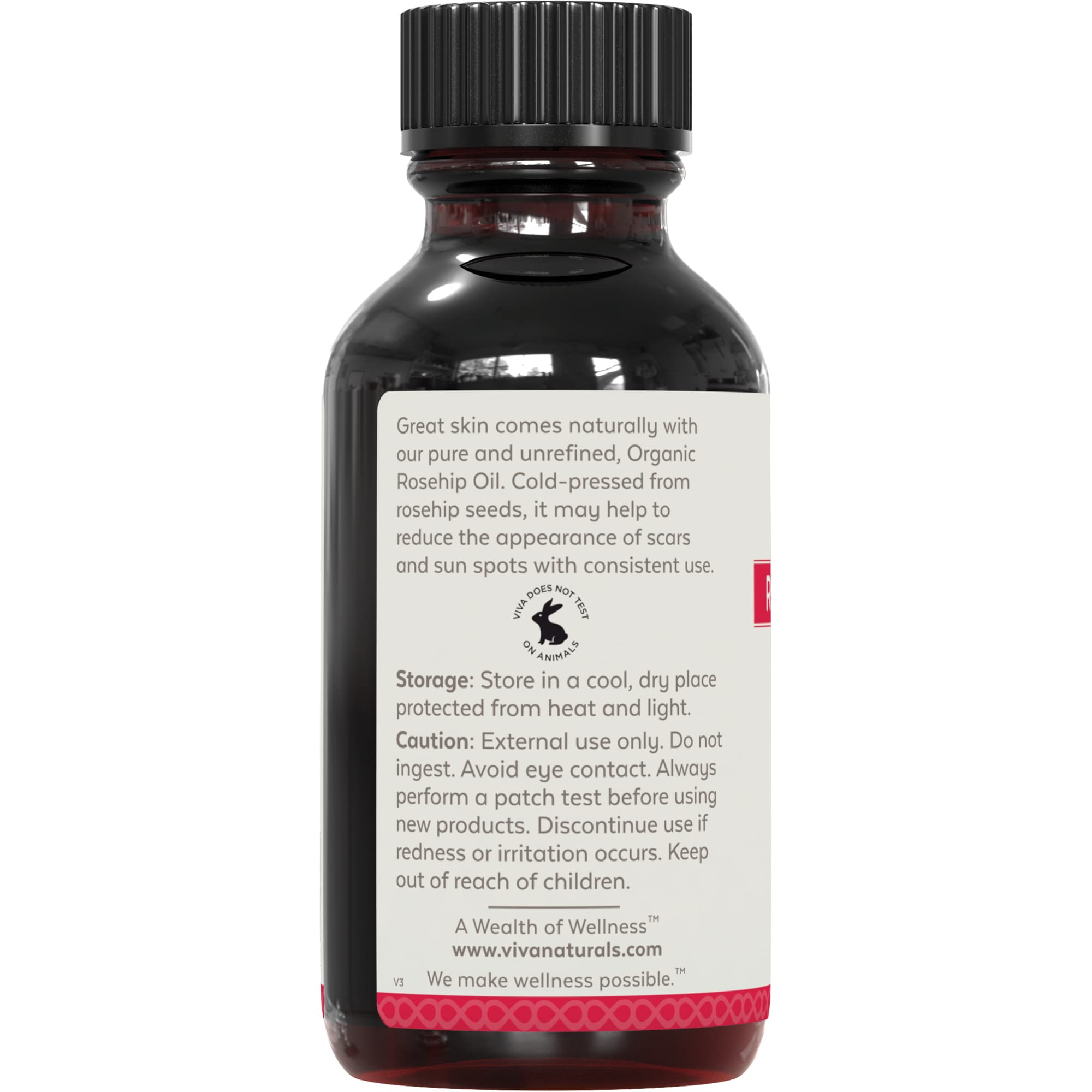 Foto 7 pulgar | Aceite Orgánico De Semillas De Rosa Mosqueta Viva Naturals, 30 Ml, 100% Puro - Venta Internacional.