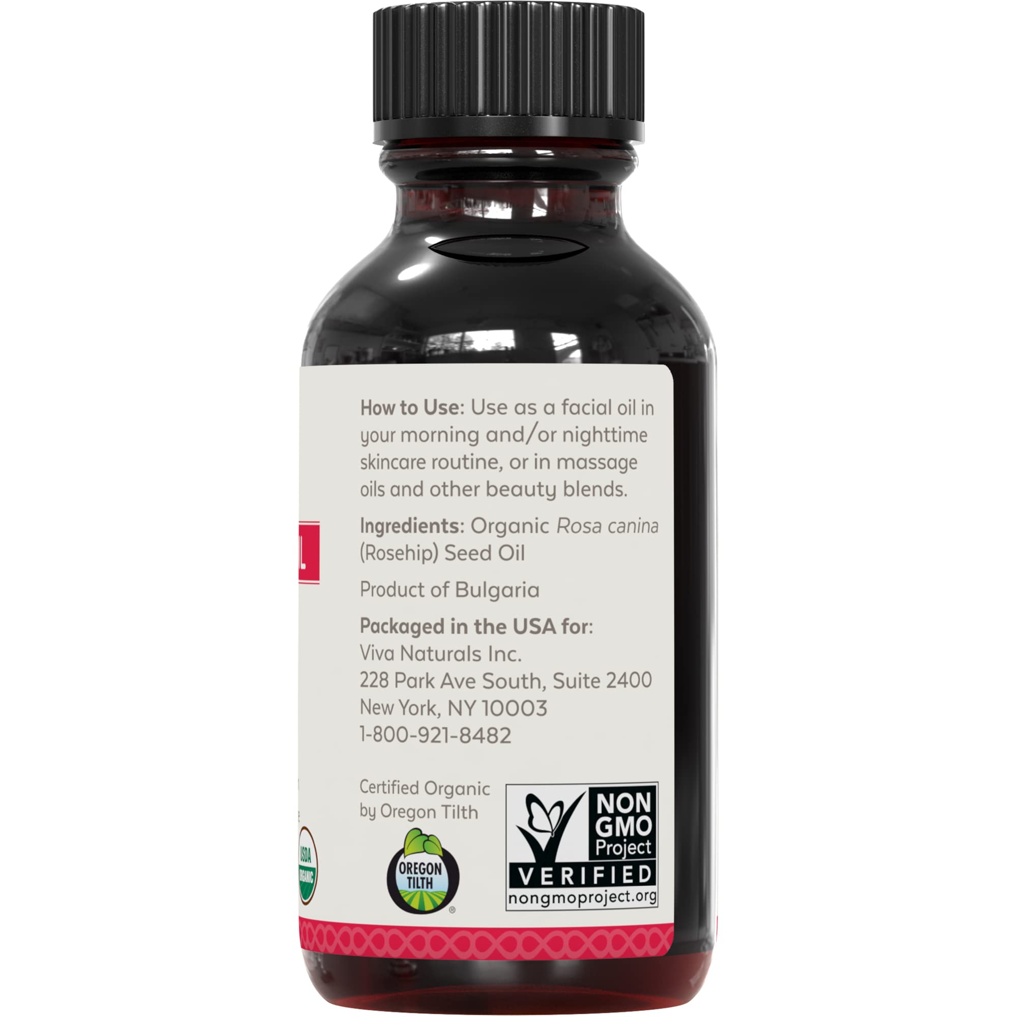 Foto 8 pulgar | Aceite Orgánico De Semillas De Rosa Mosqueta Viva Naturals, 30 Ml, 100% Puro - Venta Internacional.