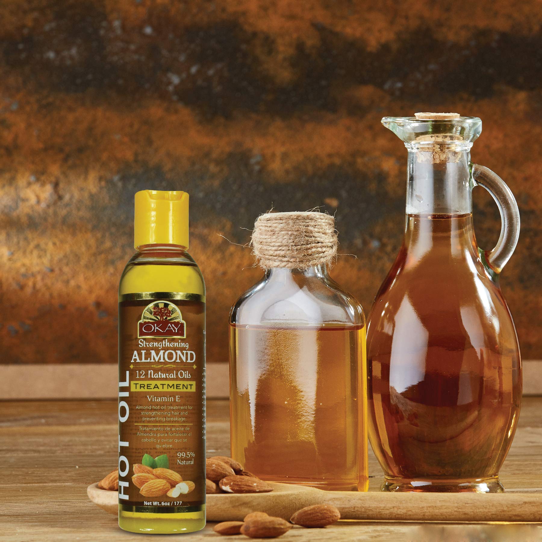 Foto 4 pulgar | Tratamiento De Aceite Caliente Okay Almond 177 Ml - Venta Internacional.