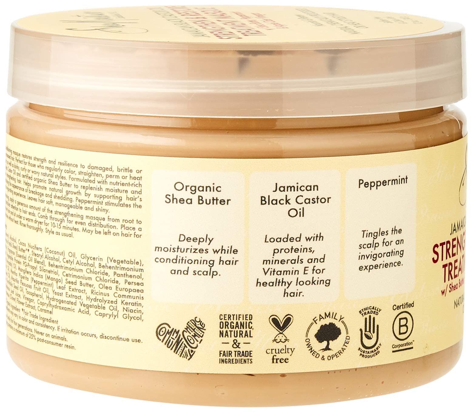 Foto 3 pulgar | Mascarilla Capilar Sheamoisture Jamaican Black Ricino Oil 340ml - Venta Internacional.