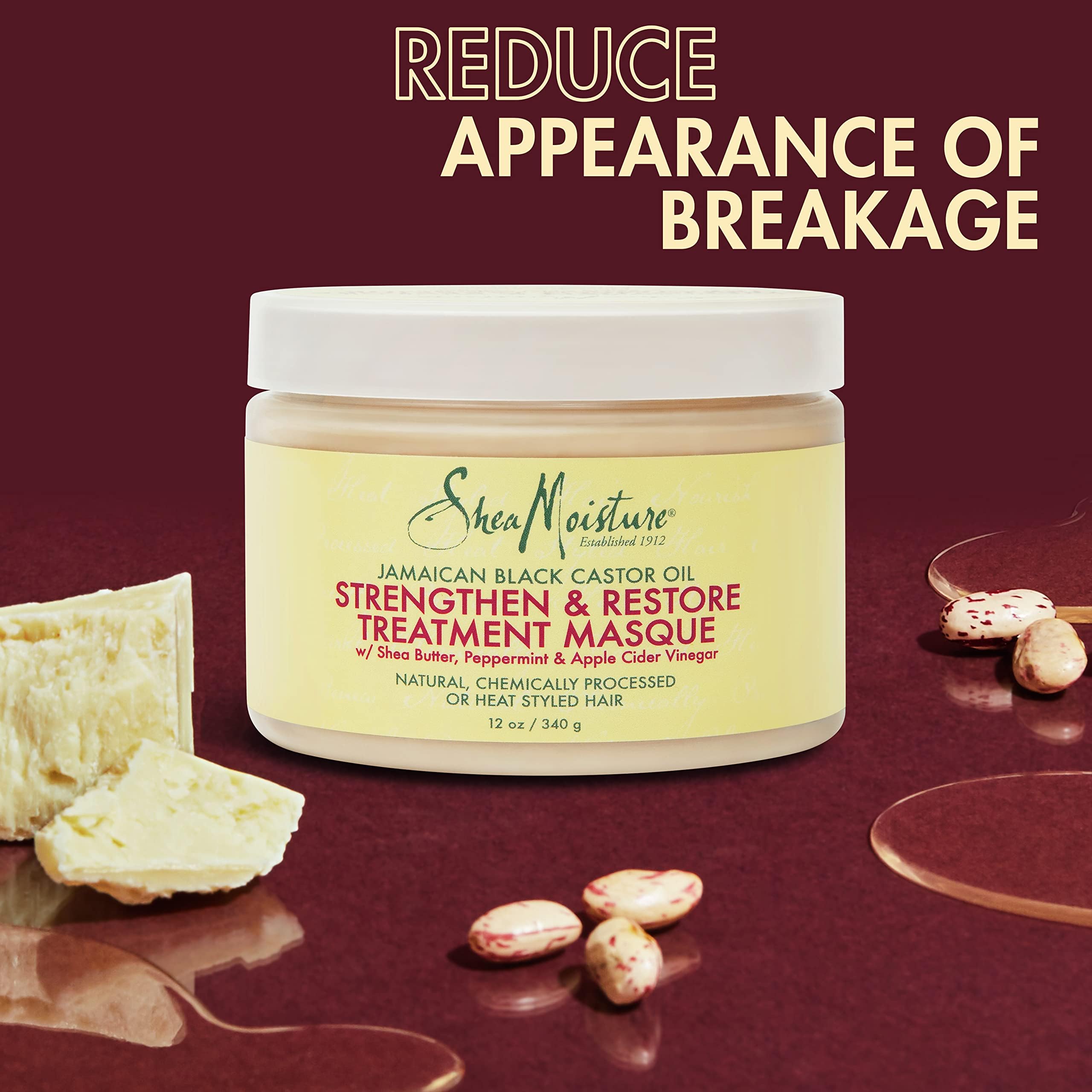 Foto 4 pulgar | Mascarilla Capilar Sheamoisture Jamaican Black Ricino Oil 340ml - Venta Internacional.