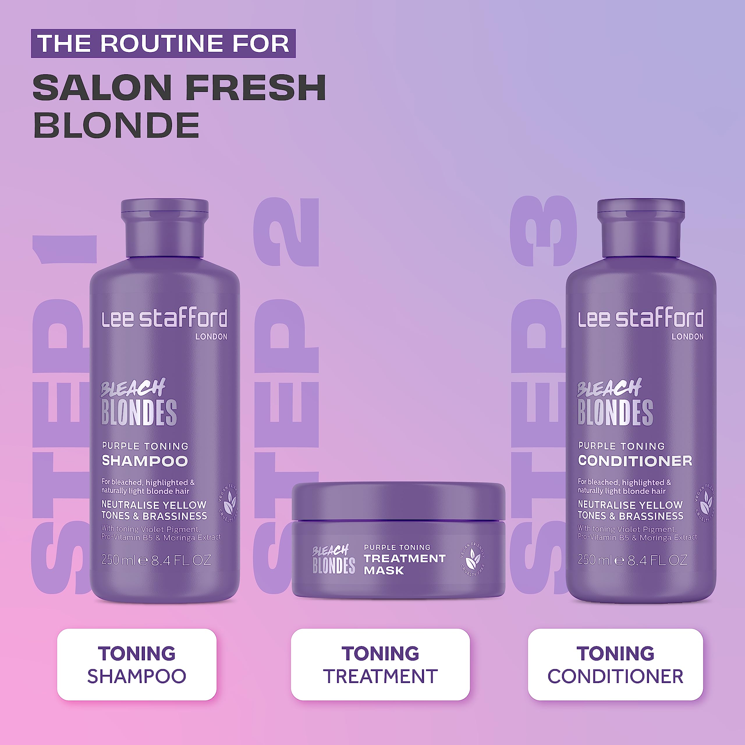 Foto 5 pulgar | Mascarilla Capilar Lee Stafford Purple Tonificante Blonde 200 Ml - Venta Internacional.