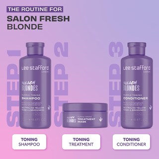 Foto 4 | Mascarilla Capilar Lee Stafford Purple Tonificante Blonde 200 Ml - Venta Internacional.