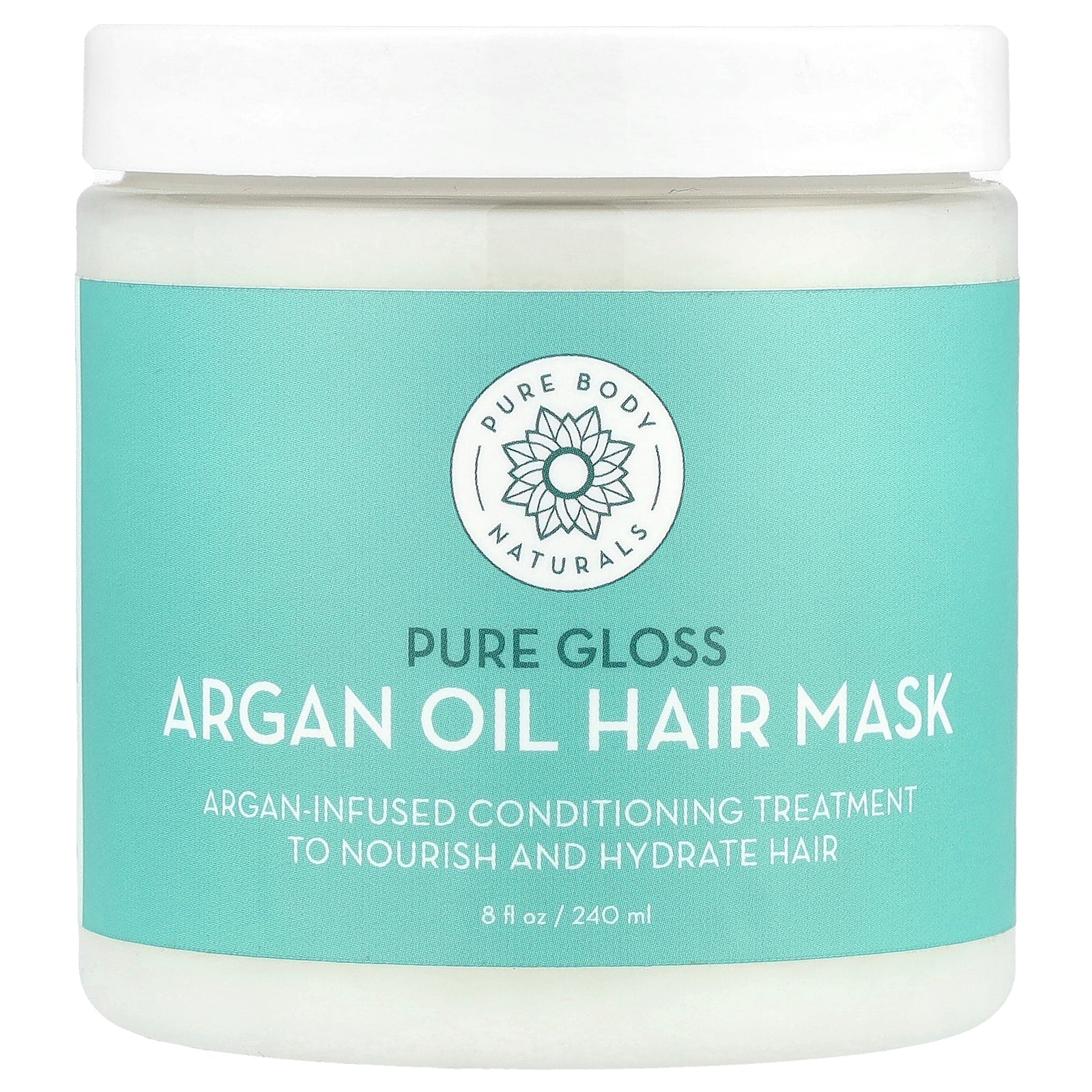 Foto 2 pulgar | Mascarilla Capilar Pure Body Naturals Con Aceite De Argán Pure Gloss 240 Ml - Venta Internacional.